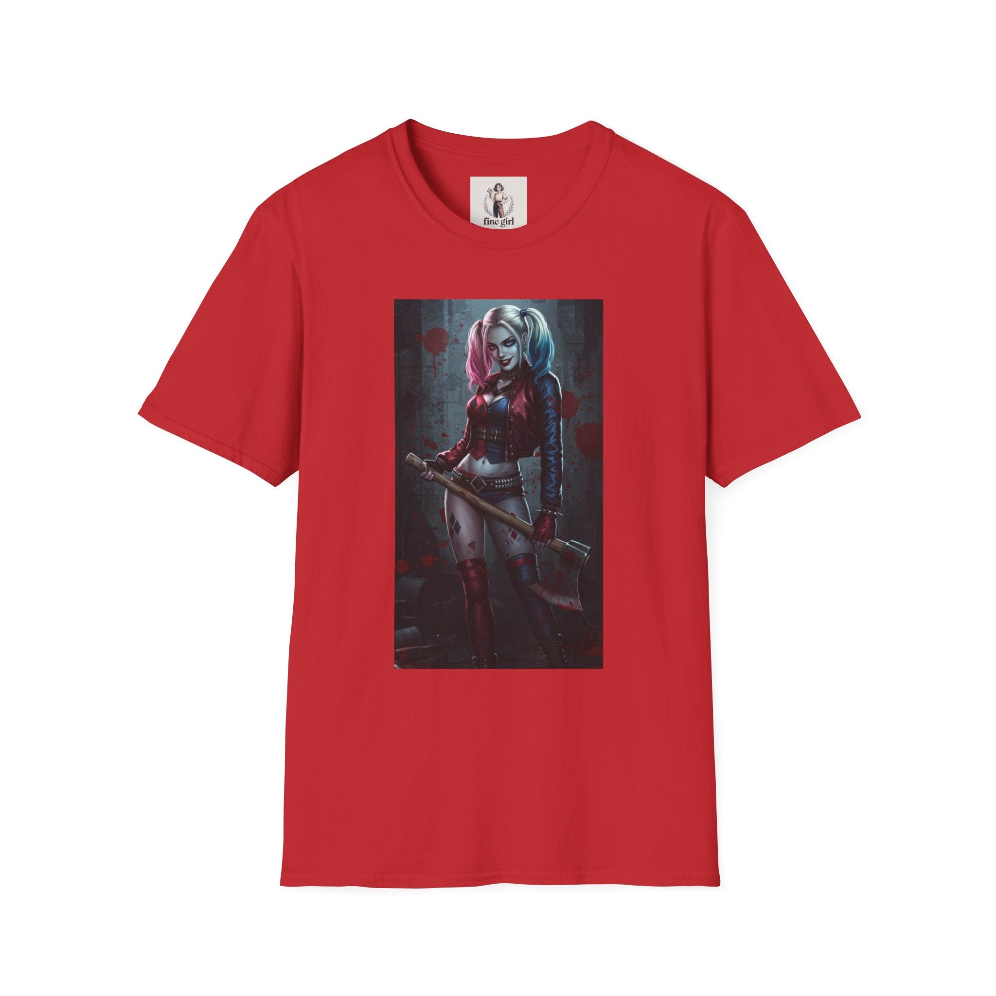 Haily Quinn Superhero Marvel Unisex Softstyle T-Shirt, Comic Book Tee, Graphic Novel Shirt, Geeky Clothing, Cosplay Costume Top