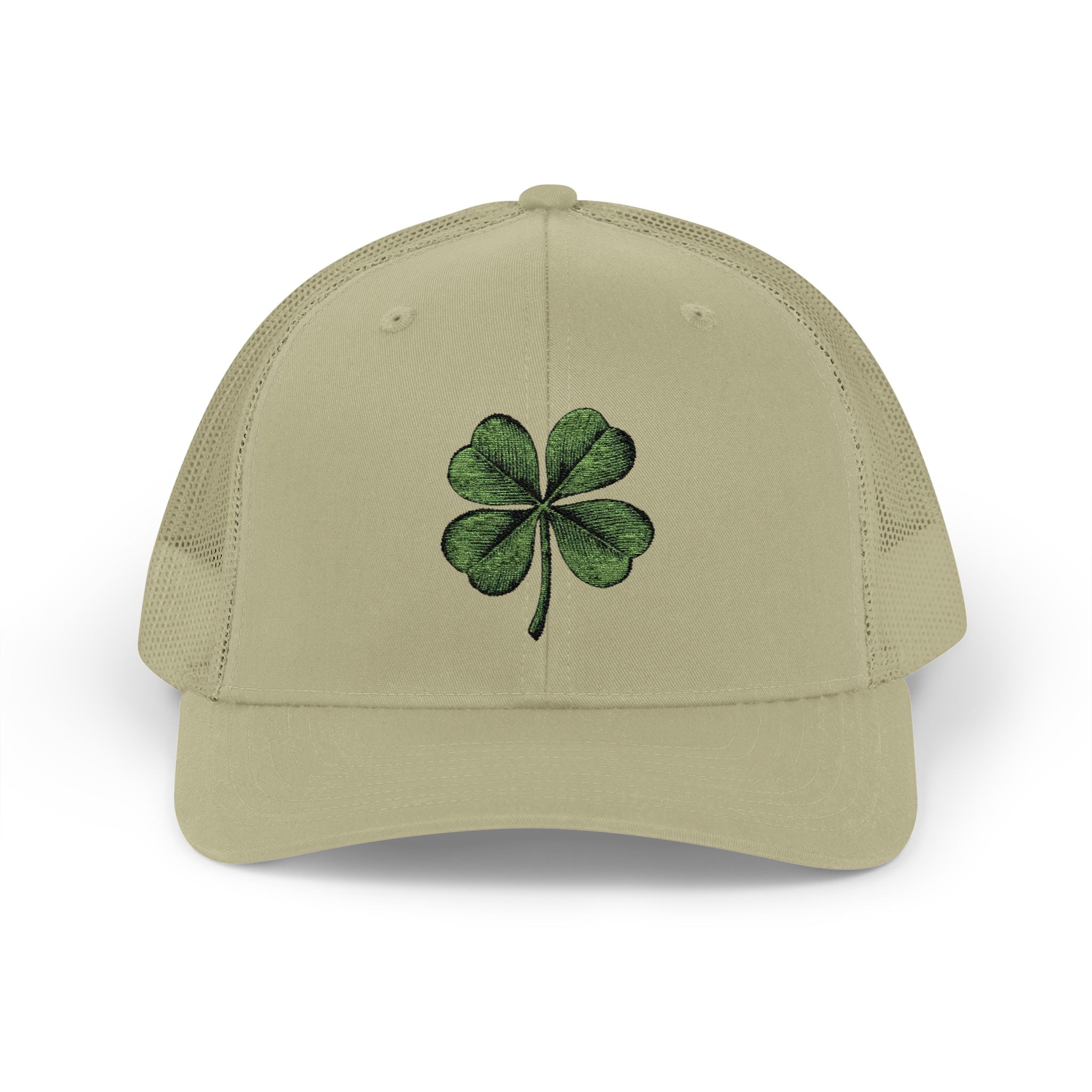 St. Patrick's Day Lucky 4-Leaf Clover Snapback Trucker Cap