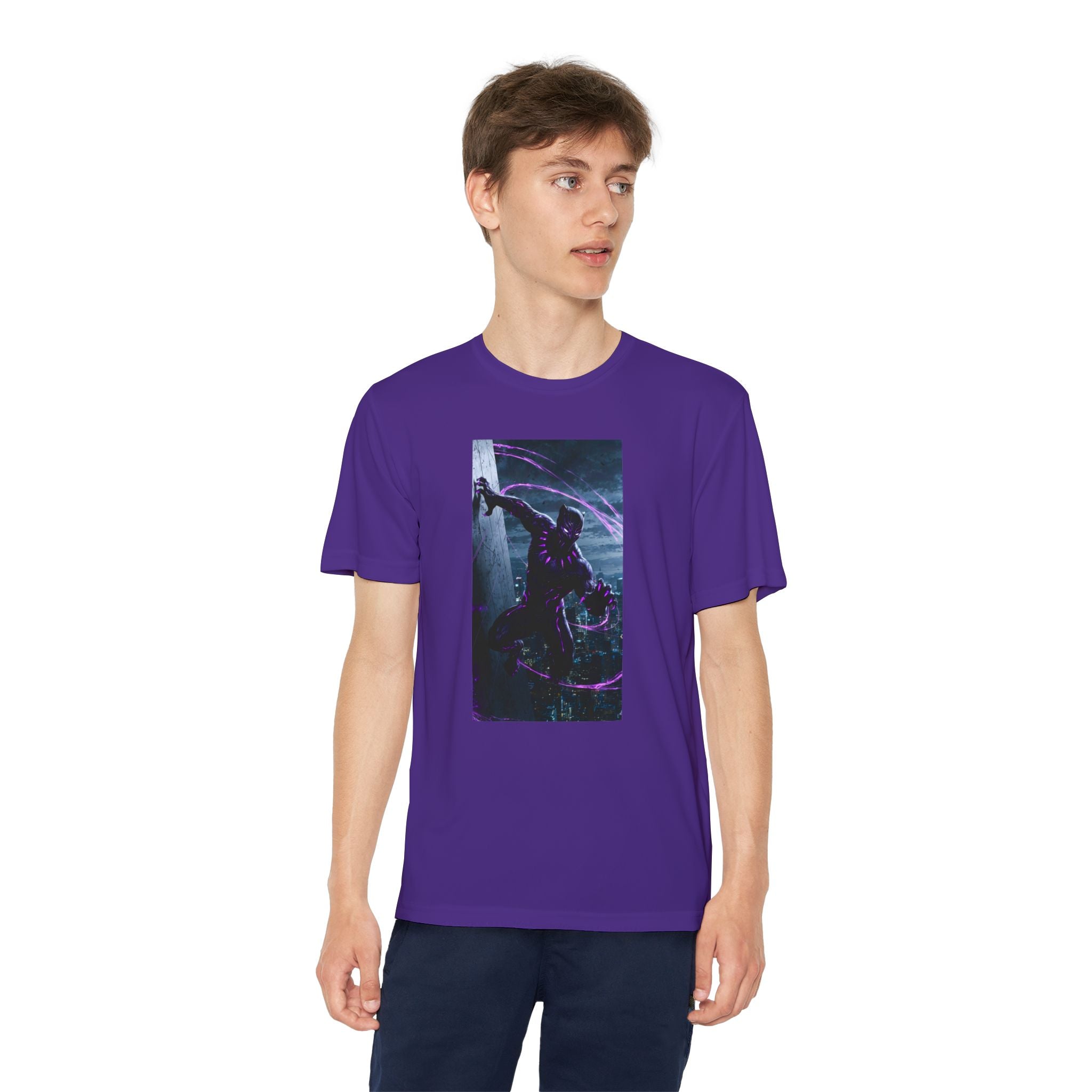 The Black Panther Superhero Marvel Patriotic, Kids Graphic T-Shirt, Boys Hero Top, Girls Comic Book Clothing, Birthday
