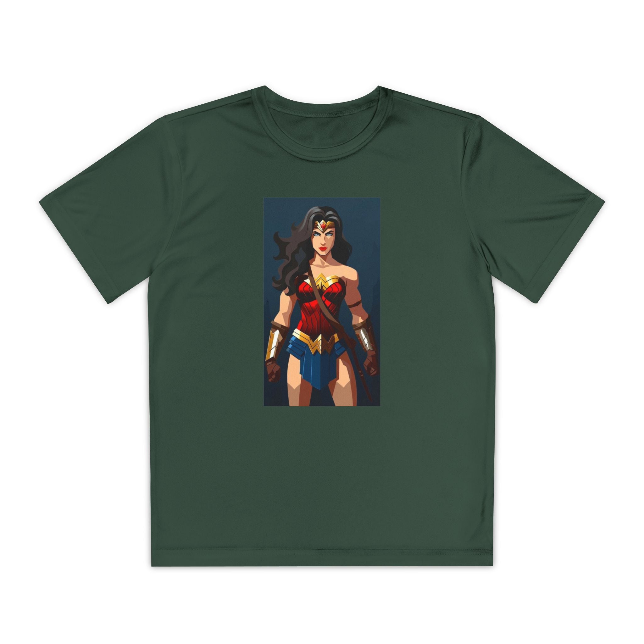 Superhero Youth T-Shirt Sports Graphic Tee, Cool Athletic Shirt for Kids