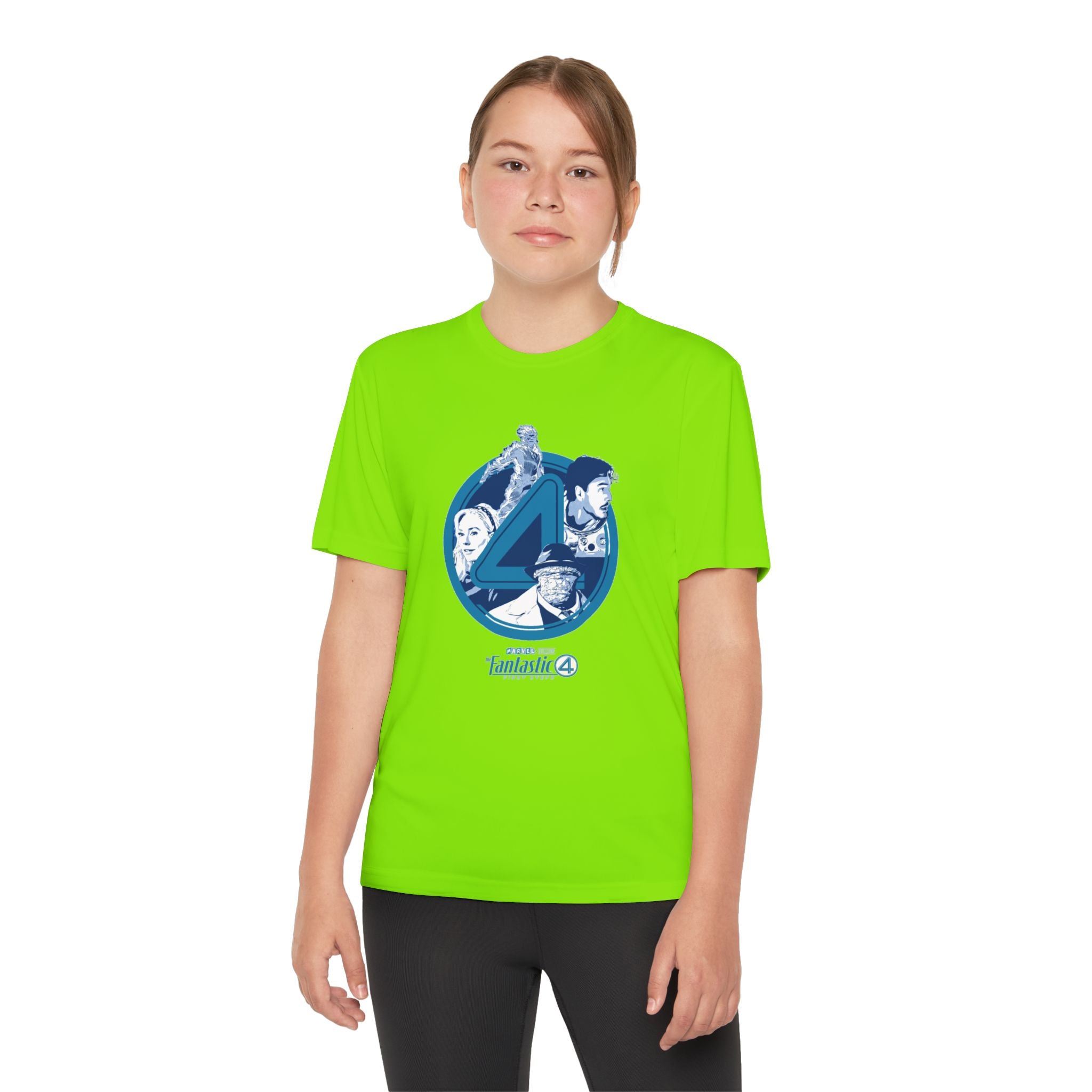 Fantastic 4 Youth T-Shirt Sports Graphic Tee, Cool Athletic Shirt for Kids, Perfect for Sports Events, Team Spirit