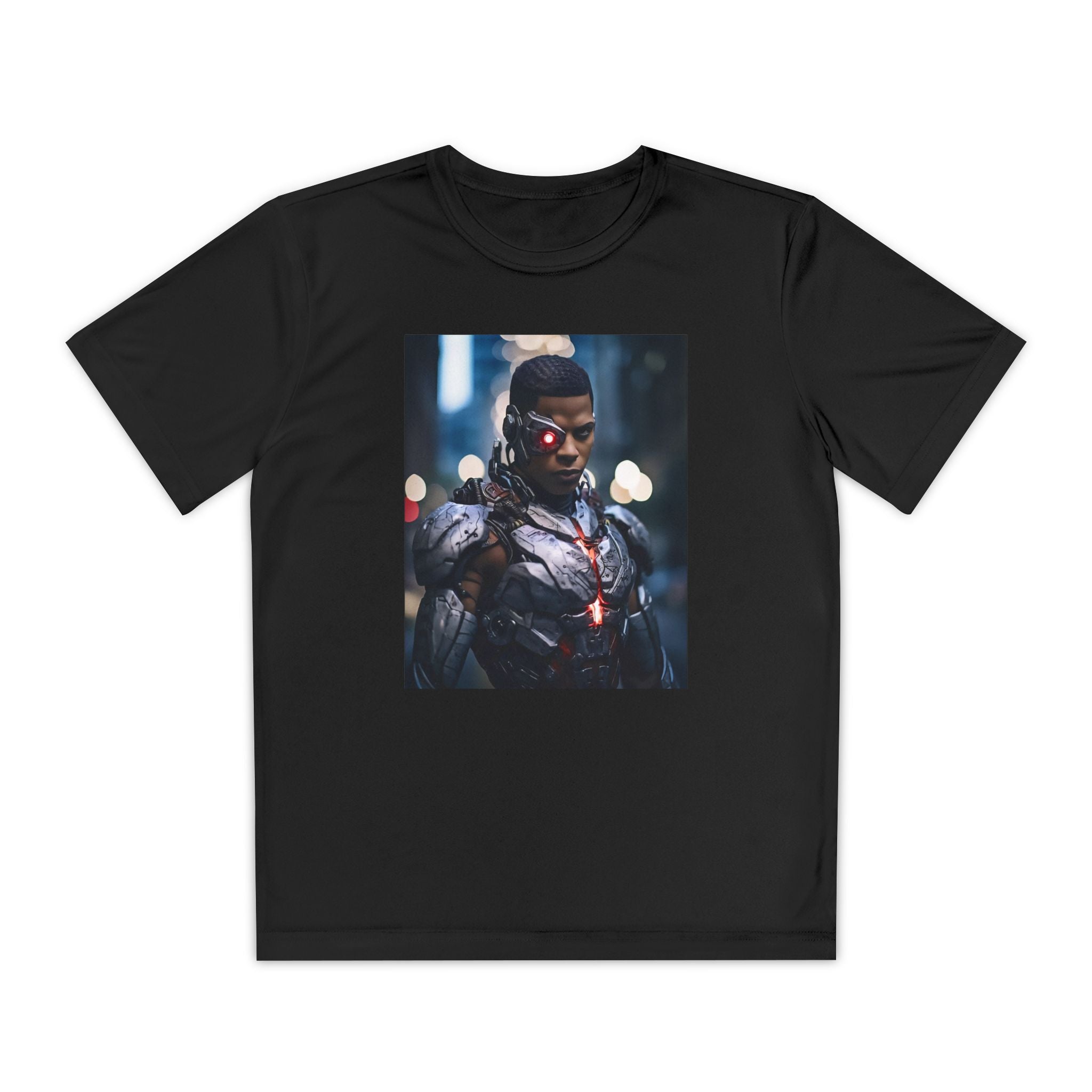 Cyborg Superhero Marvel Patriotic, Kids Graphic T-Shirt, Boys Hero Top, Girls Comic Book Clothing, Birthday