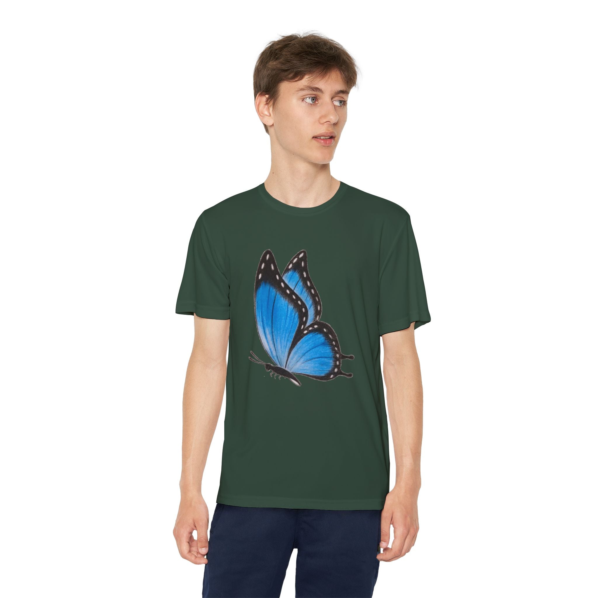 Butterffy Youth T-Shirt Sports Graphic Tee, Cool Athletic Shirt for Kids, Perfect for Sports Events, Team Spirit