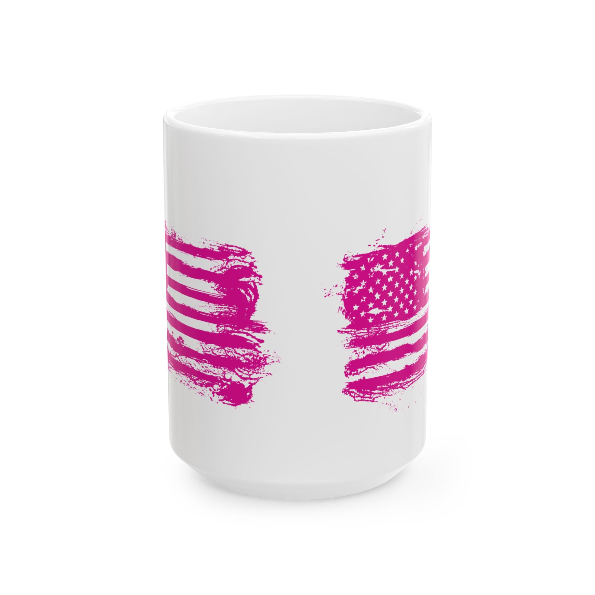 USA Pink Flag Patriotic Mug