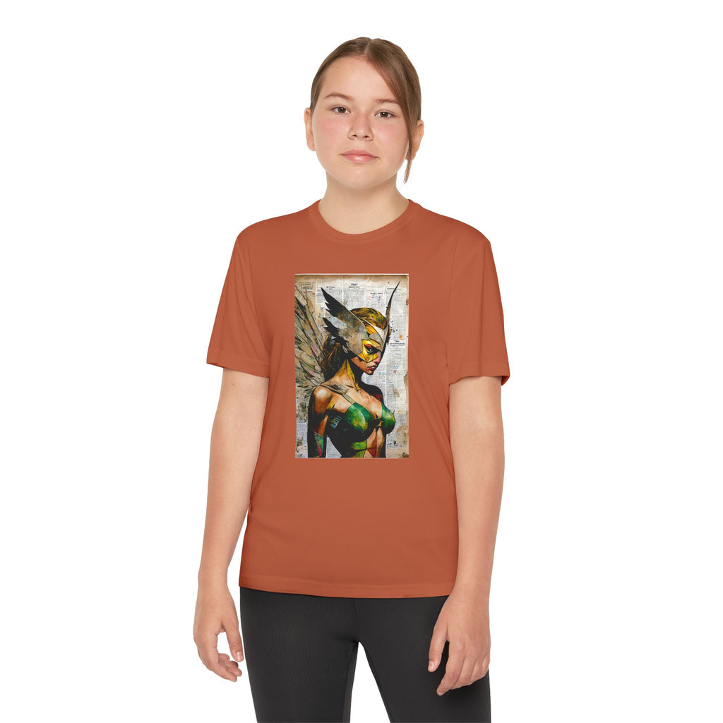 Superhero Youth T-Shirt Sports Graphic Tee, Cool Athletic Shirt for Kids