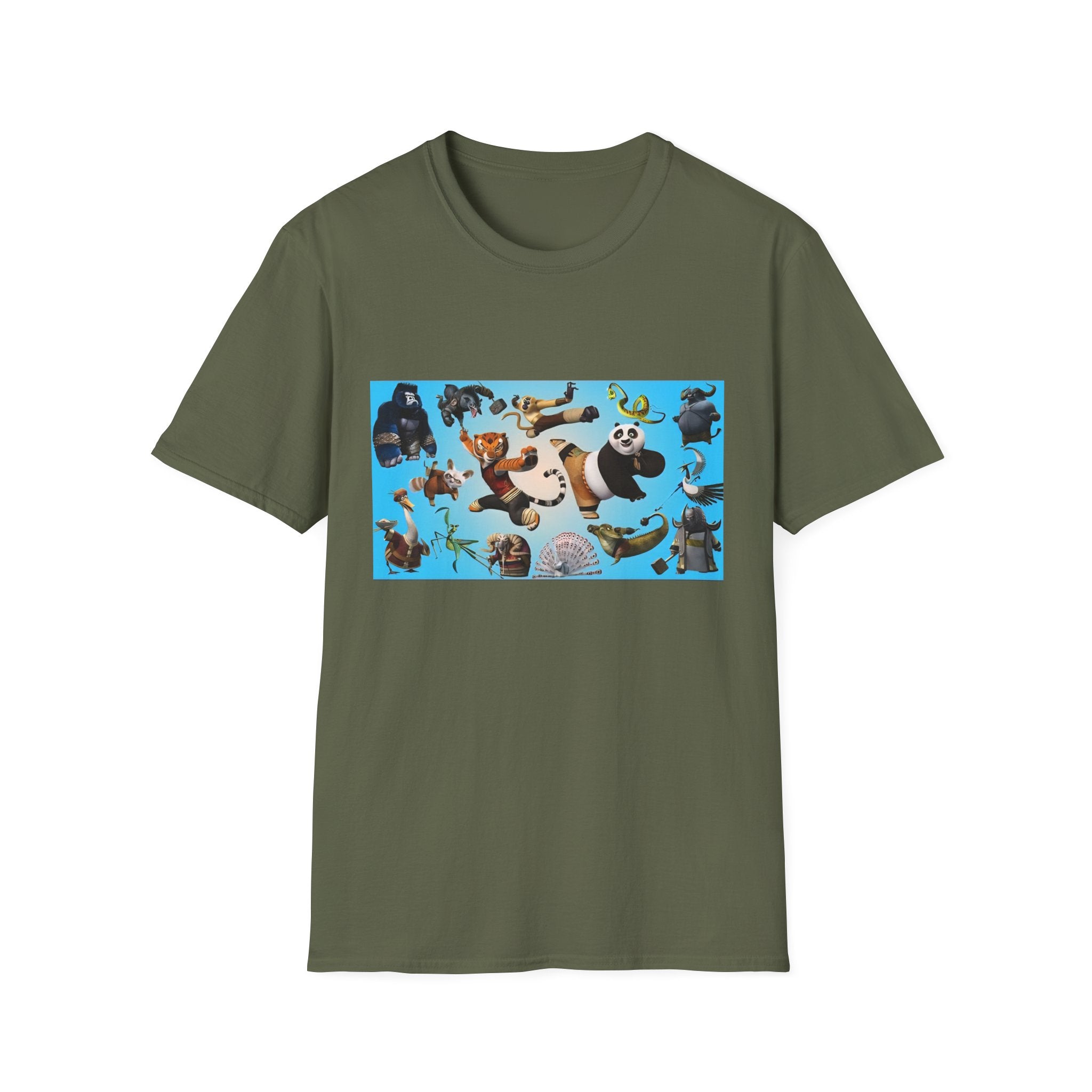 Kung Fu Panda Unisex Softstyle T-Shirt, DreamWorks Animation Youth Competitor Tee, Graphic Tee, Movie Fan Gift, Cult Classic Shirt, Comfy