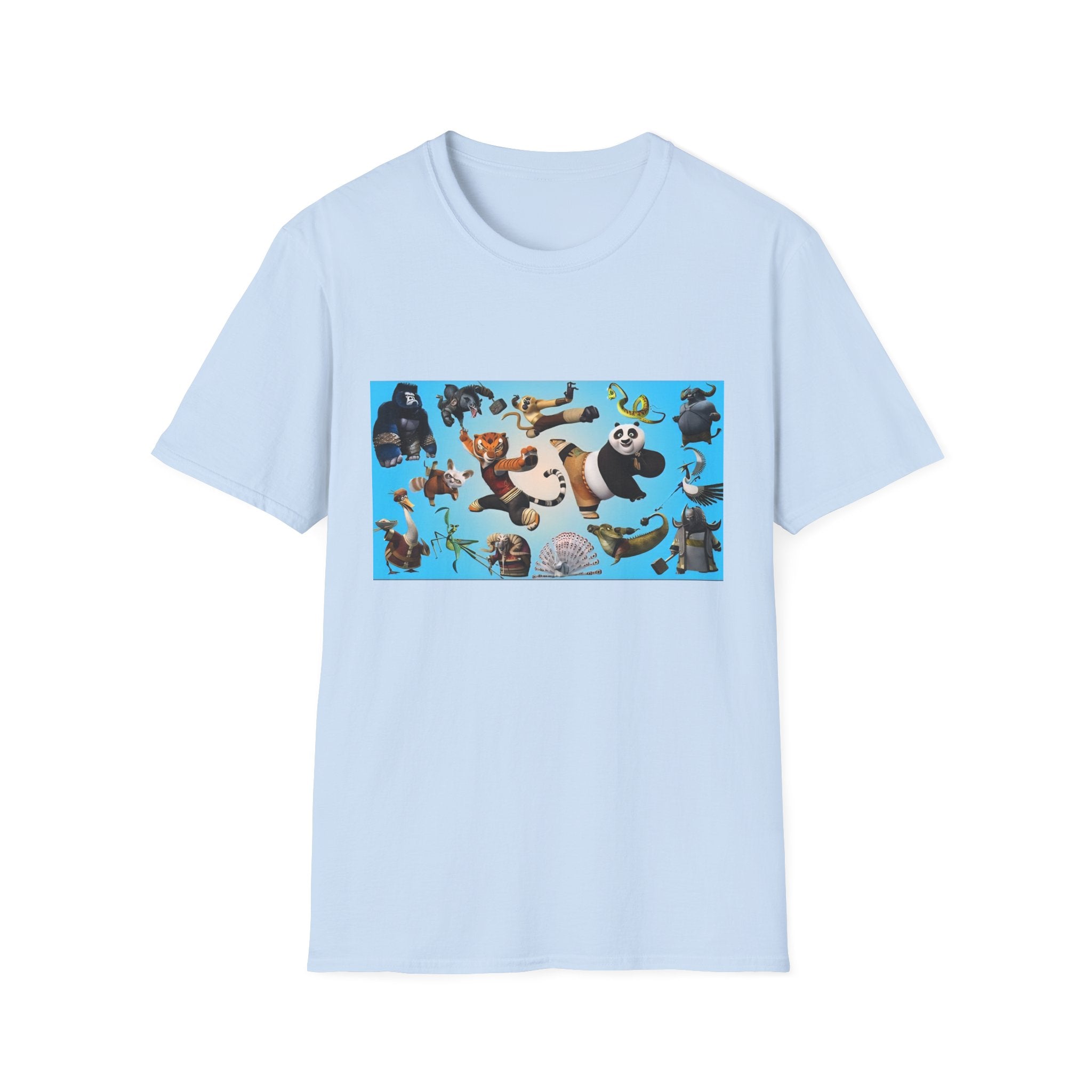 Kung Fu Panda Unisex Softstyle T-Shirt, DreamWorks Animation Youth Competitor Tee, Graphic Tee, Movie Fan Gift, Cult Classic Shirt, Comfy