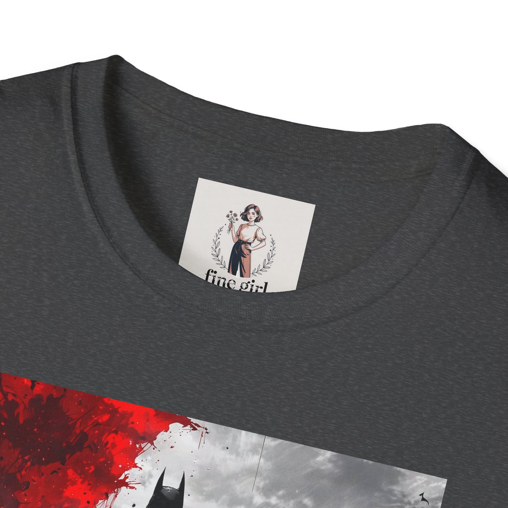 Batman Marvel Unisex Softstyle T-Shirt, Comic Book Tee, Geeky Clothing, Cosplay Costume Top