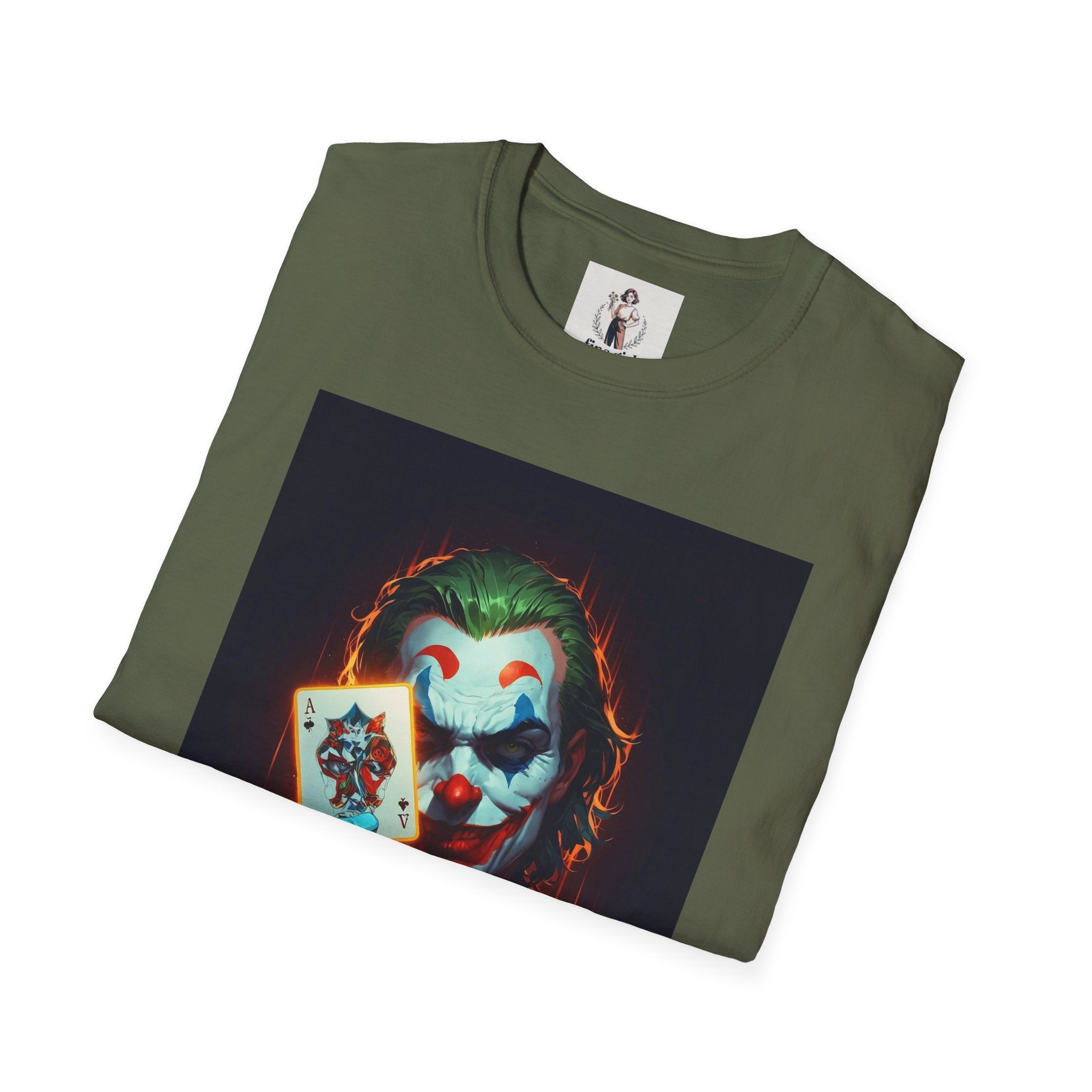 The Joker Superhero Marvel Unisex Softstyle T-Shirt, Comic Book Tee, Geeky Clothing, Cosplay Costume Top