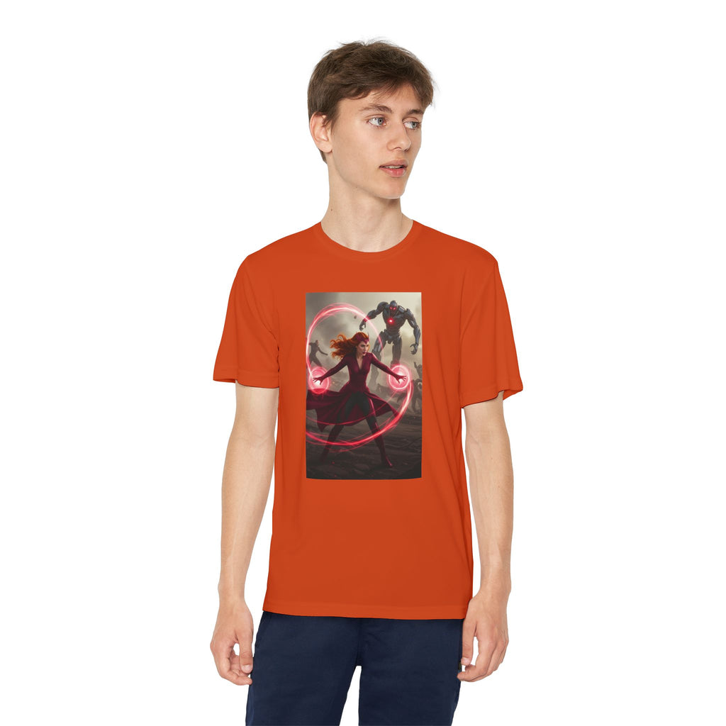 Superhero Youth T-Shirt Sports Graphic Tee, Cool Athletic Shirt for Kids