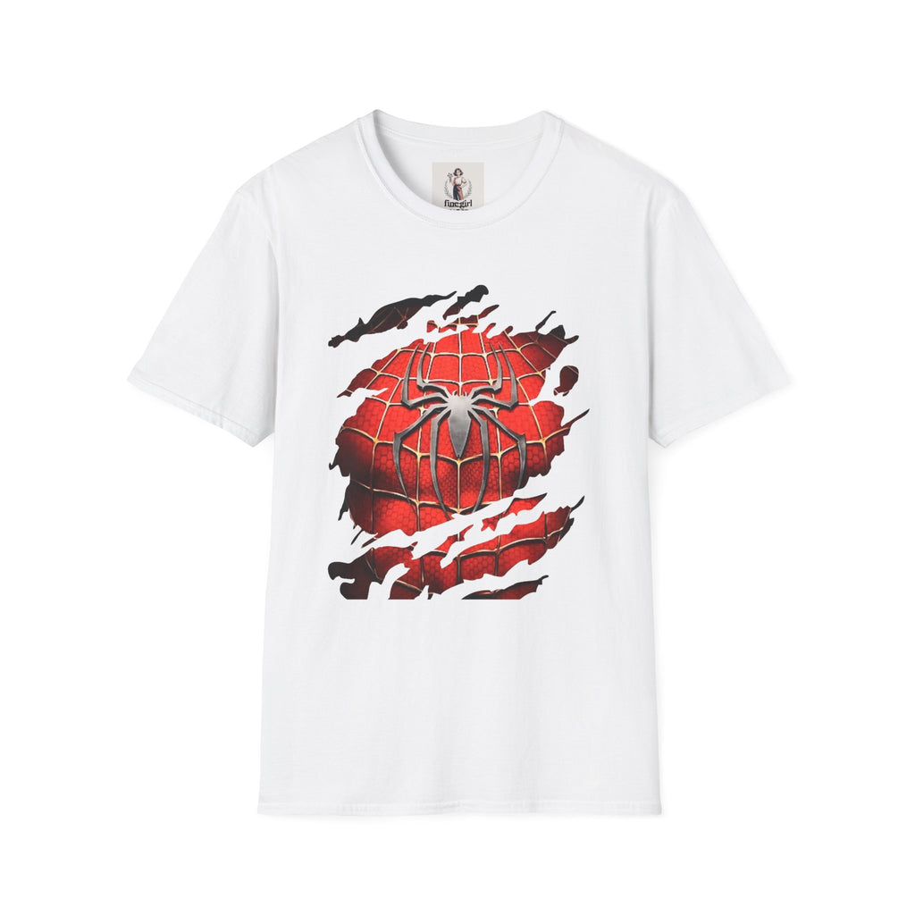 Spiderman Superhero Marvel Unisex Softstyle T-Shirt, Comic Book Tee, Geeky Clothing, Cosplay Costume Top