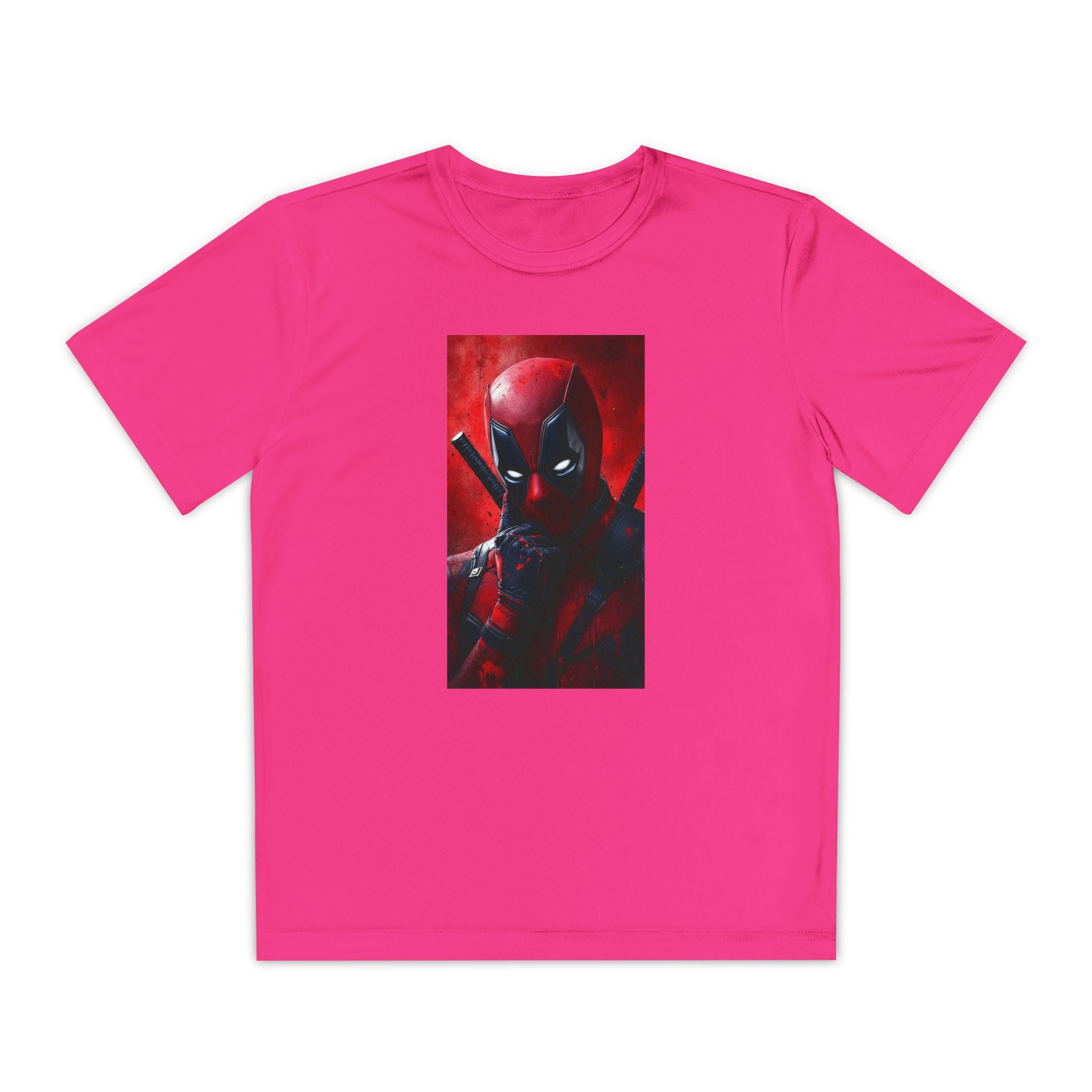 Deadpool Superhero Marvel Patriotic, Kids Graphic T-Shirt, Boys Hero Top, Girls Comic Book Clothing, Birthday