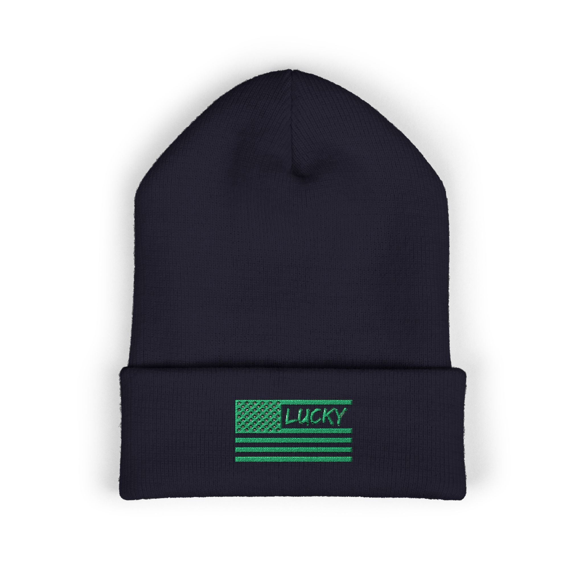 St. Patrick's Day Embroidered Beanie — Classic Cuffed Beanie