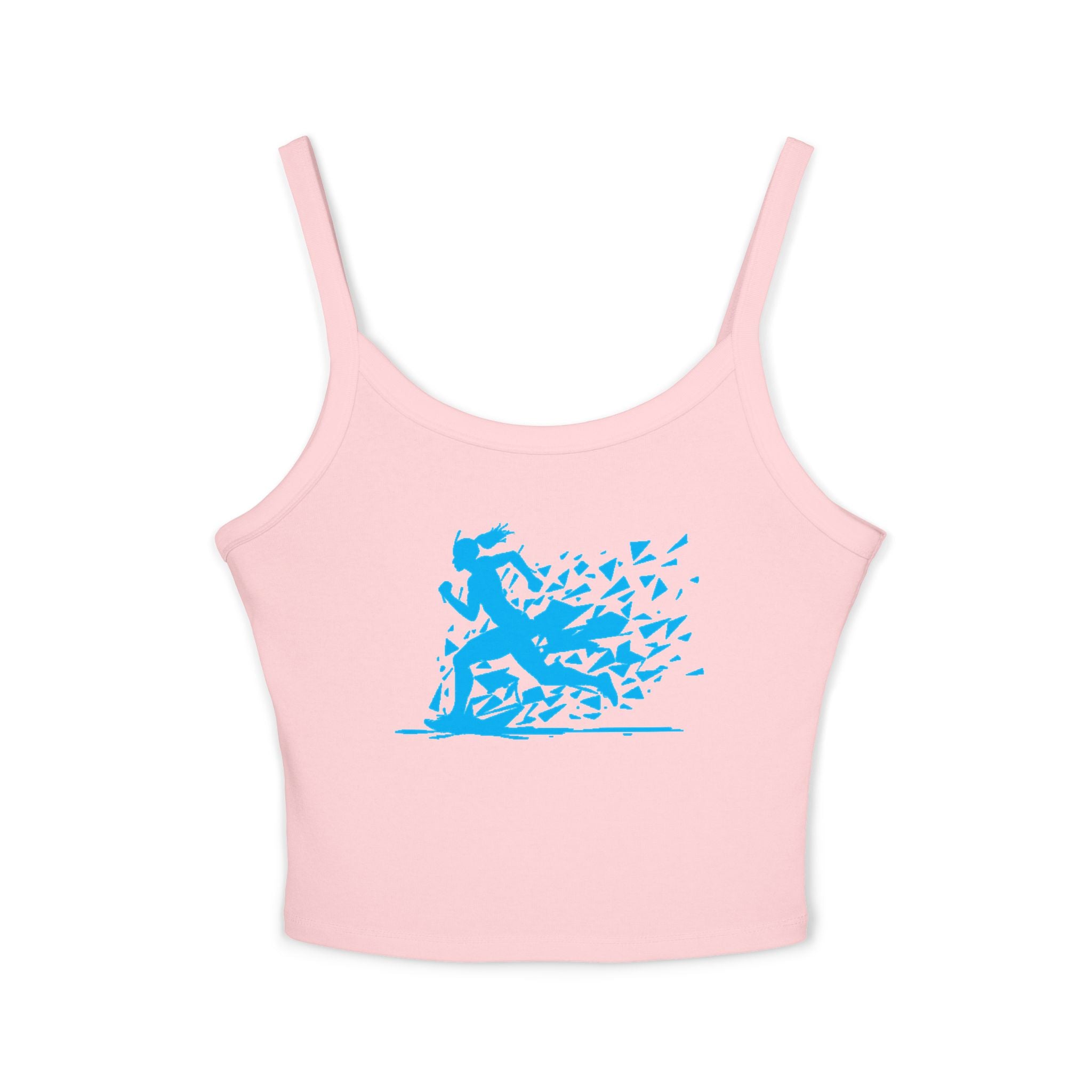 Running Woman Tank Top, Athletic Workout Top, Fitness Sleeveless Shirt, Jogging Muscle Tee, Exercise Gym Cami