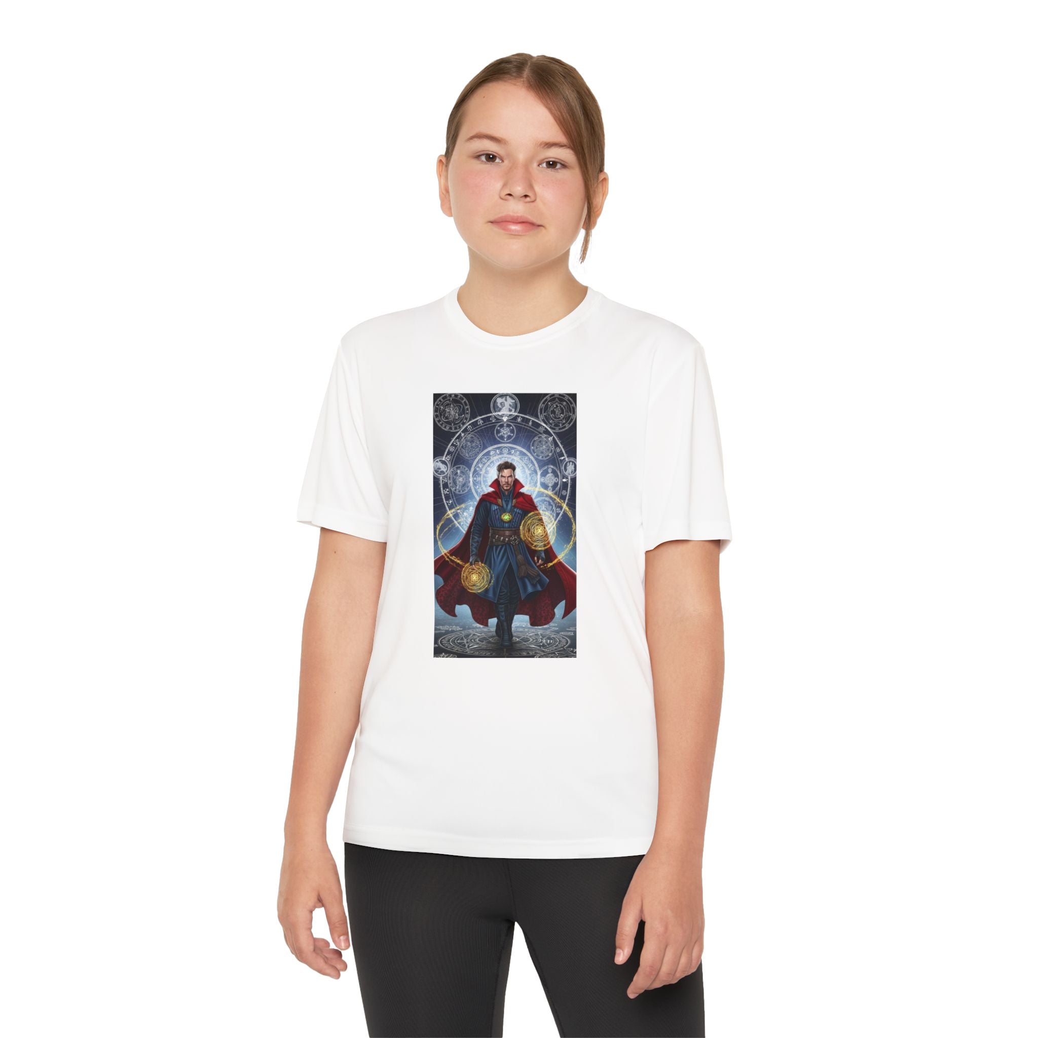 Superhero Youth T-Shirt Sports Graphic Tee, Cool Athletic Shirt for Kids, Perfect for Sports Events, Team Spirit