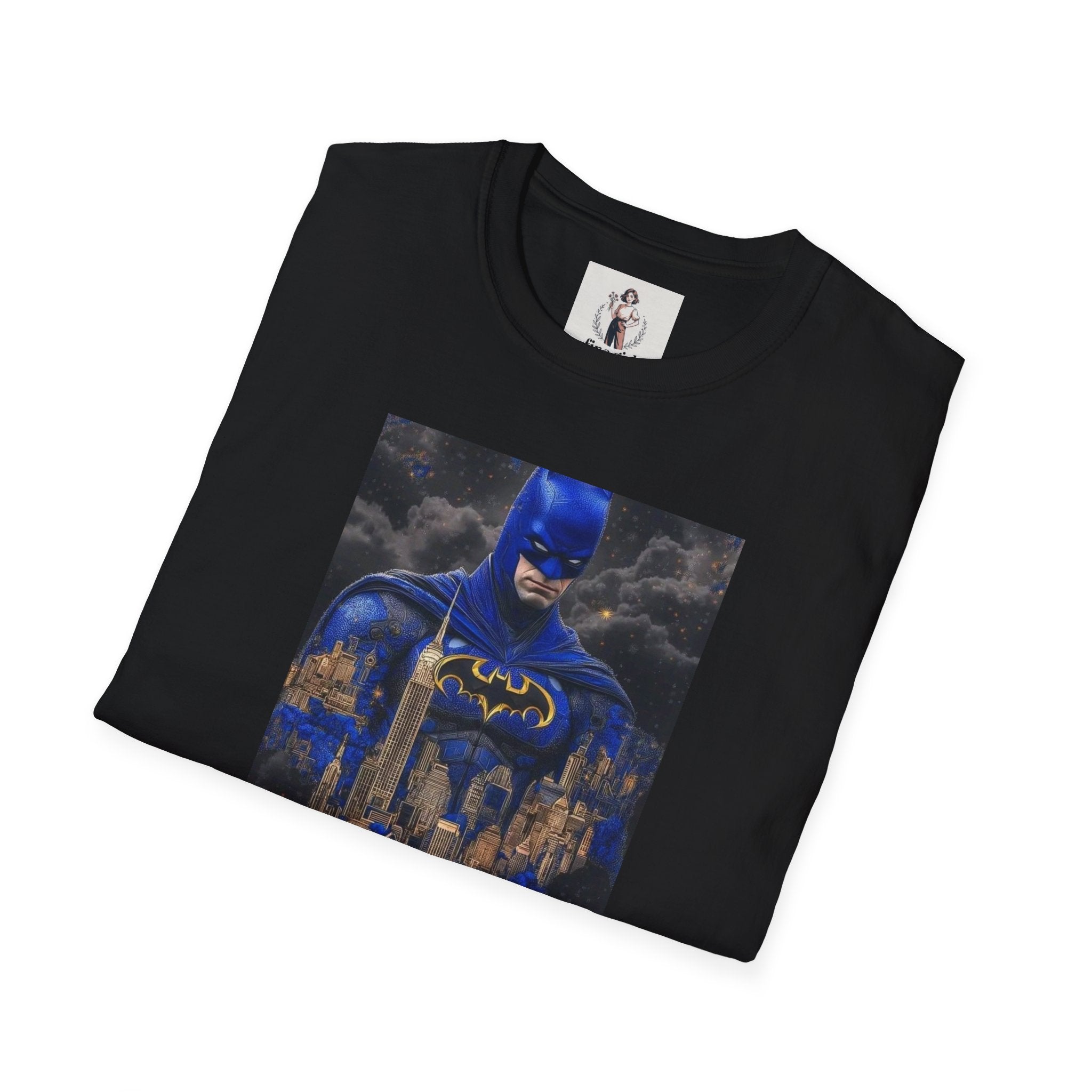 Batman Marvel Unisex Softstyle T-Shirt, Comic Book Tee, Geeky Clothing, Cosplay Costume Top