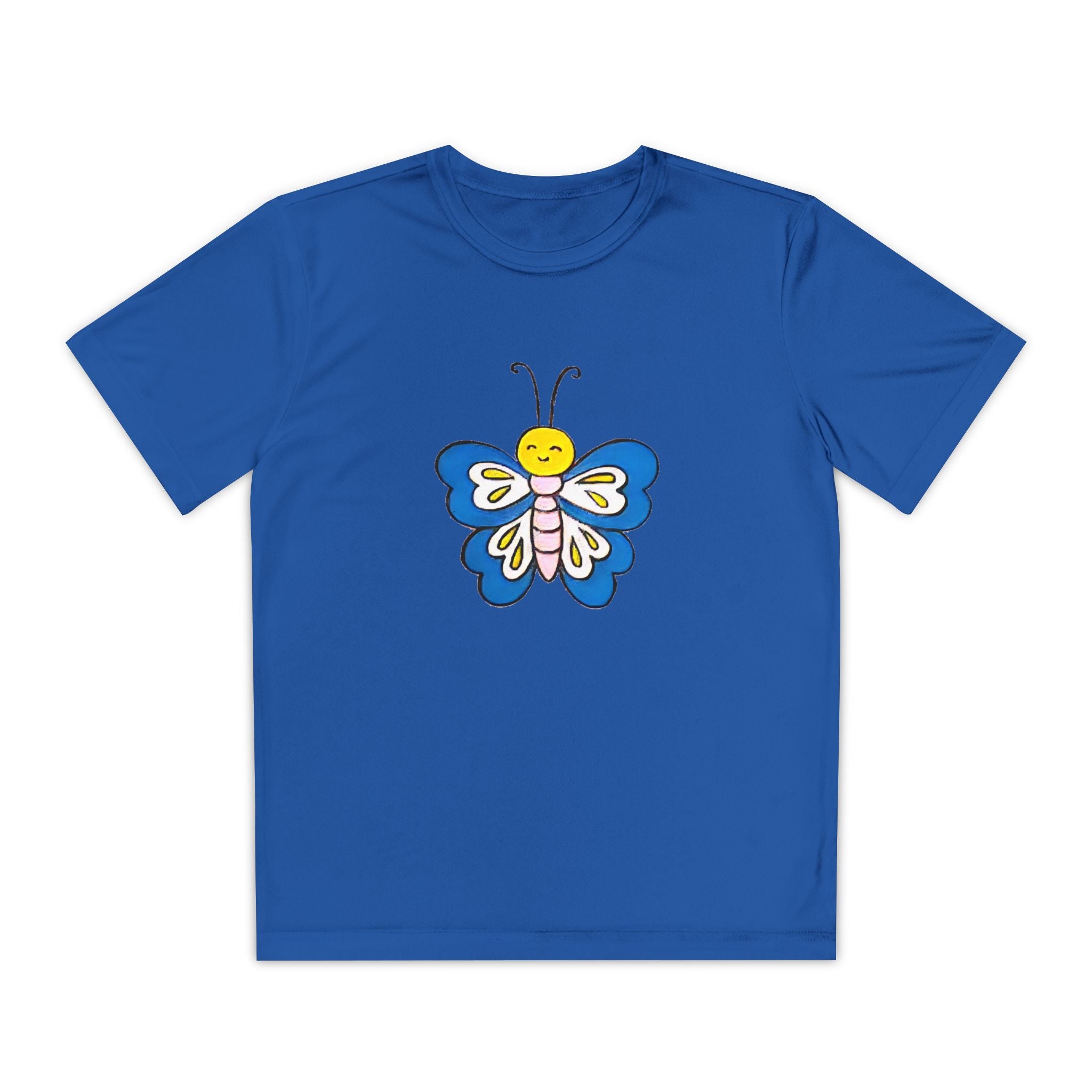 Butterffy Youth T-Shirt Sports Graphic Tee, Cool Athletic Shirt for Kids, Perfect for Sports Events, Team Spirit