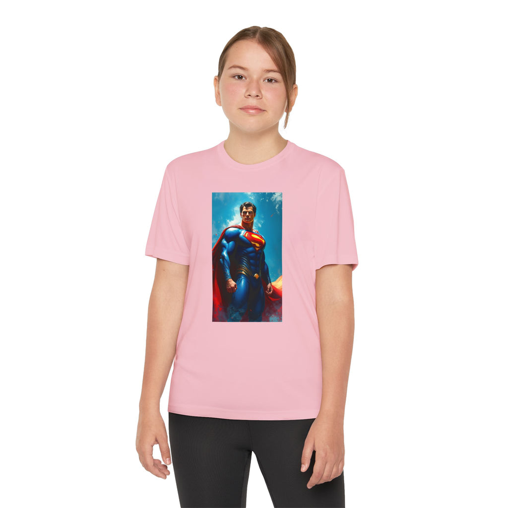 Superman Superhero Marvel T-Shirt, Youth Competitor Tee,  Kids Comic Book Hero Top, Children's Graphic Tee, Youth Super Power T-Shirt