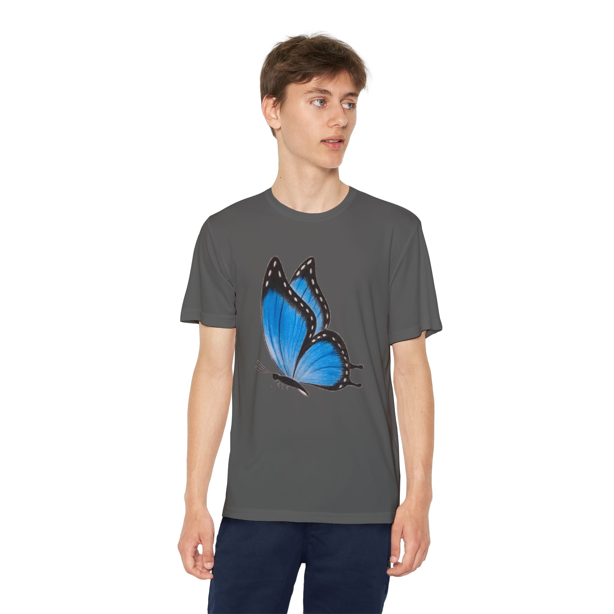 Butterffy Youth T-Shirt Sports Graphic Tee, Cool Athletic Shirt for Kids, Perfect for Sports Events, Team Spirit