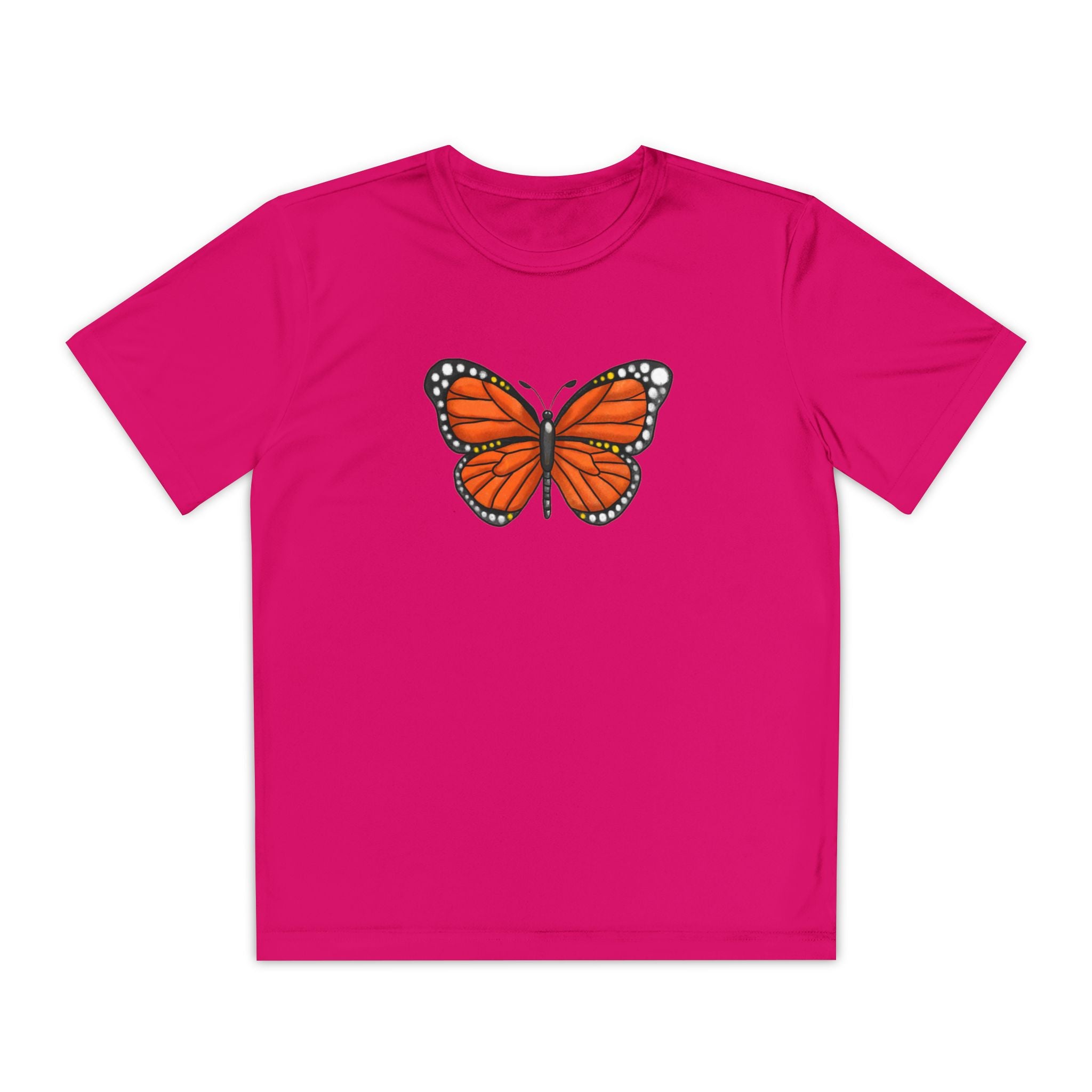 Butterffy Youth T-Shirt Sports Graphic Tee, Cool Athletic Shirt for Kids, Perfect for Sports Events, Team Spirit
