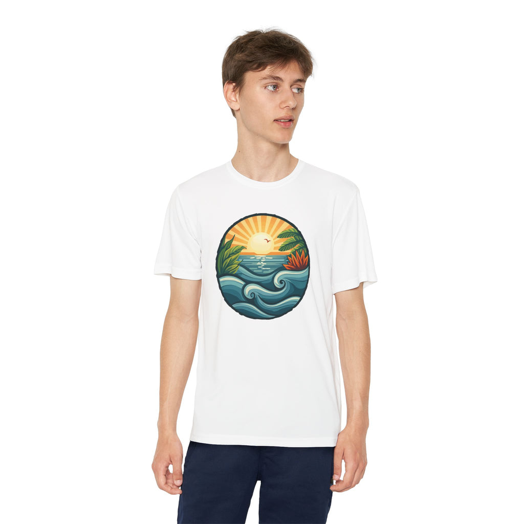 Beach Shirt Youth Competitor Tee, Kids Surf Tee, Summer Vacation Top, Ocean Lover T-Shirt, Coastal Clothing