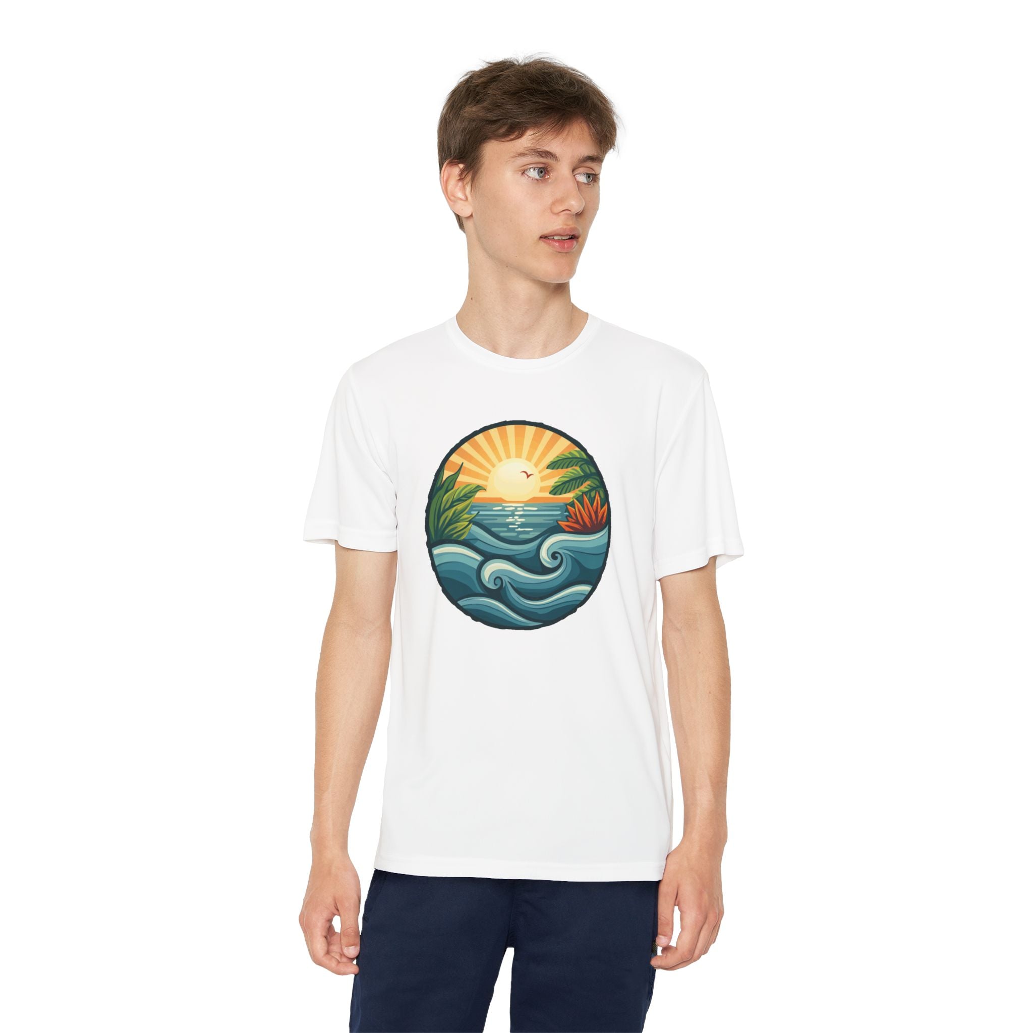Beach Shirt Youth Competitor Tee, Kids Surf Tee, Summer Vacation Top, Ocean Lover T-Shirt, Coastal Clothing
