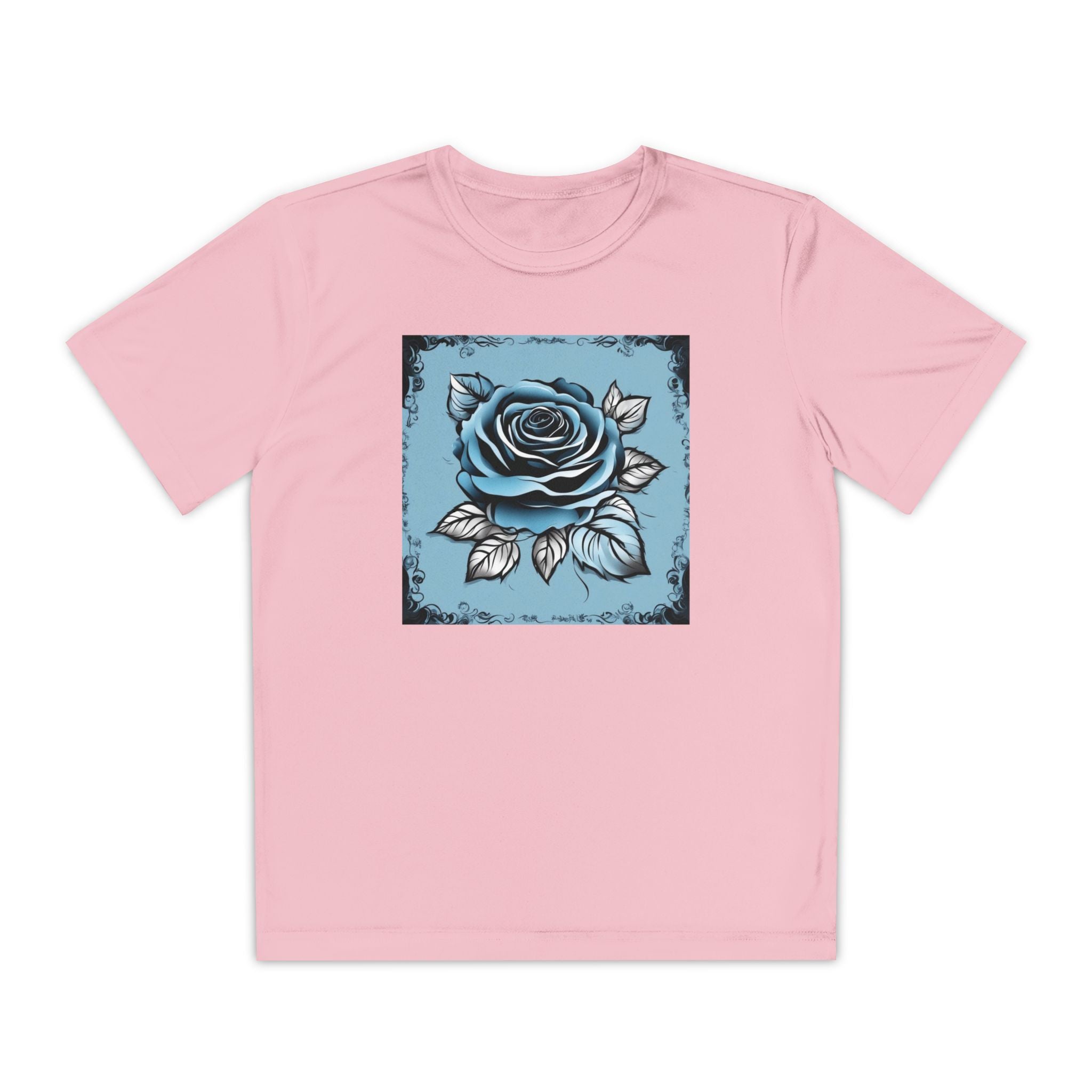 Flower Youth Tshirt, Girls Floral Tee, Kids Spring Shirt, Children's Botanical Top, Teen Blossom T-Shirt