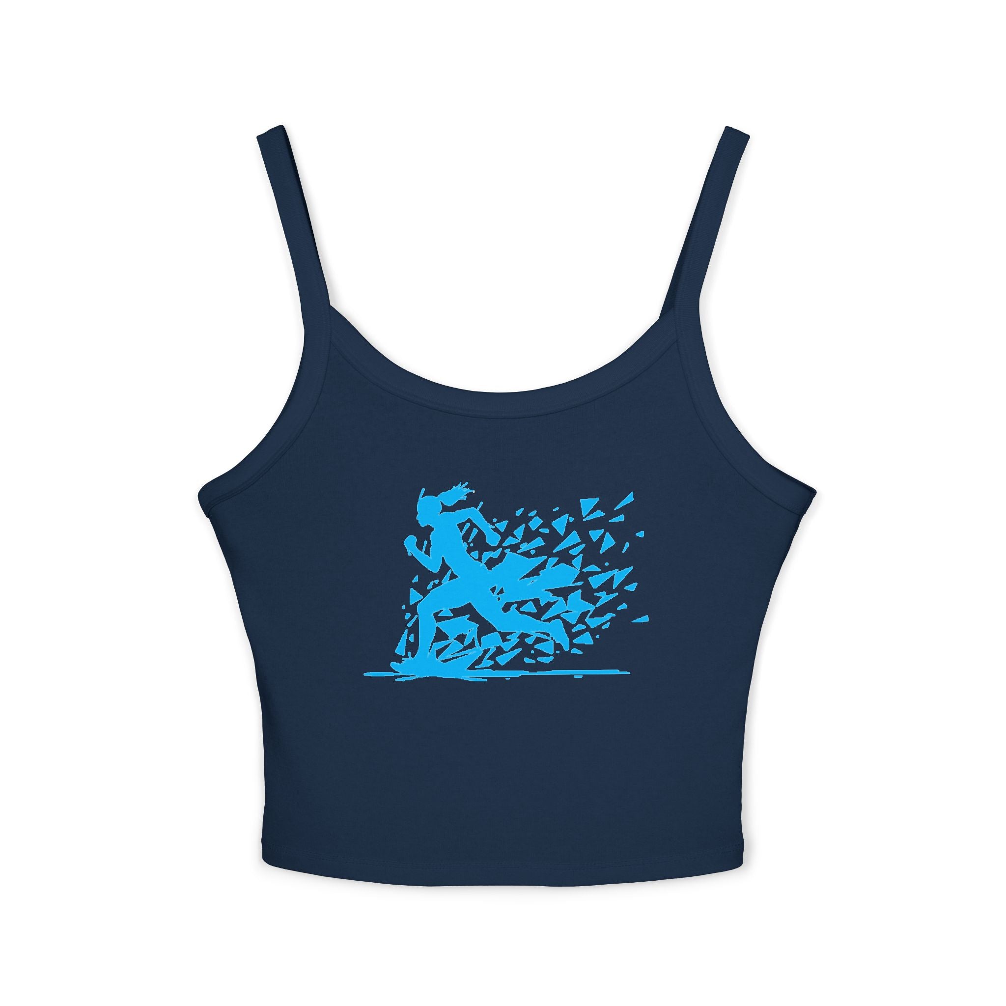 Running Woman Tank Top, Athletic Workout Top, Fitness Sleeveless Shirt, Jogging Muscle Tee, Exercise Gym Cami