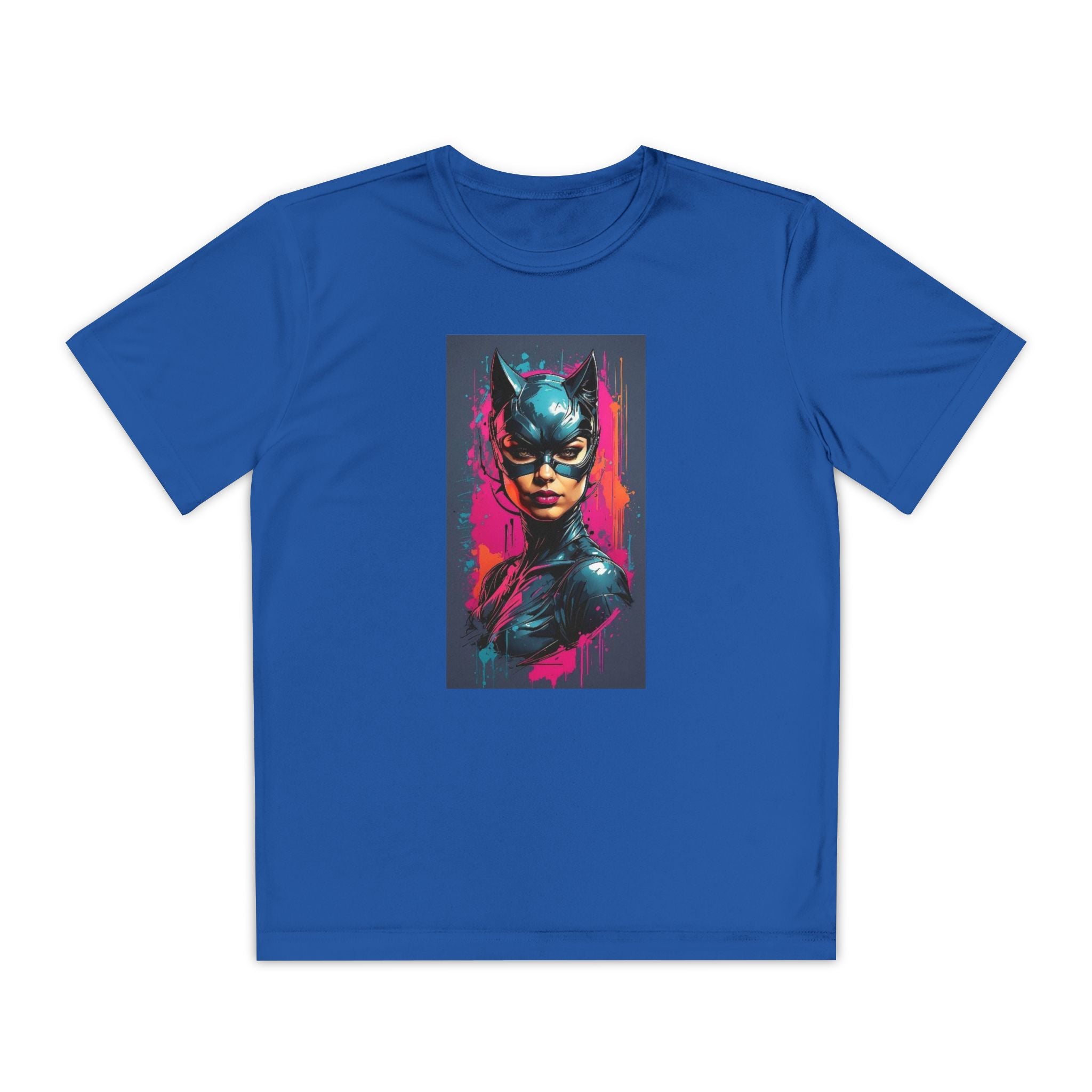 Superhero Youth T-Shirt Sports Graphic Tee, Cool Athletic Shirt for Kids