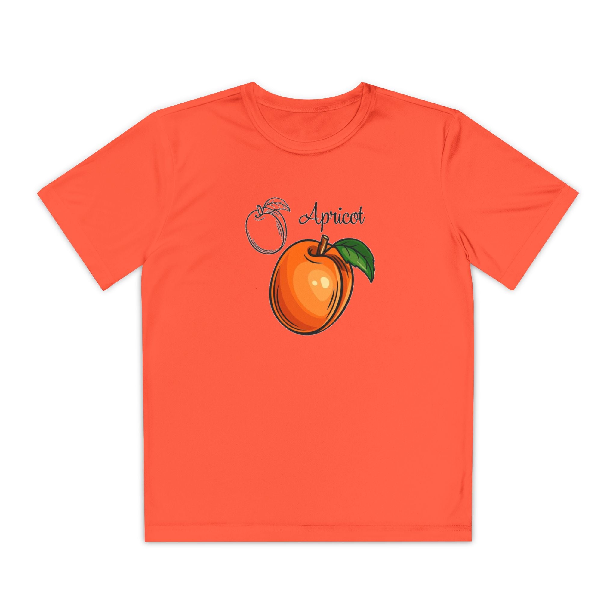 Apricot Youth T-Shirt Sports Graphic Tee, Cool Athletic Shirt for Kids, Perfect for Sports Events, Team Spirit