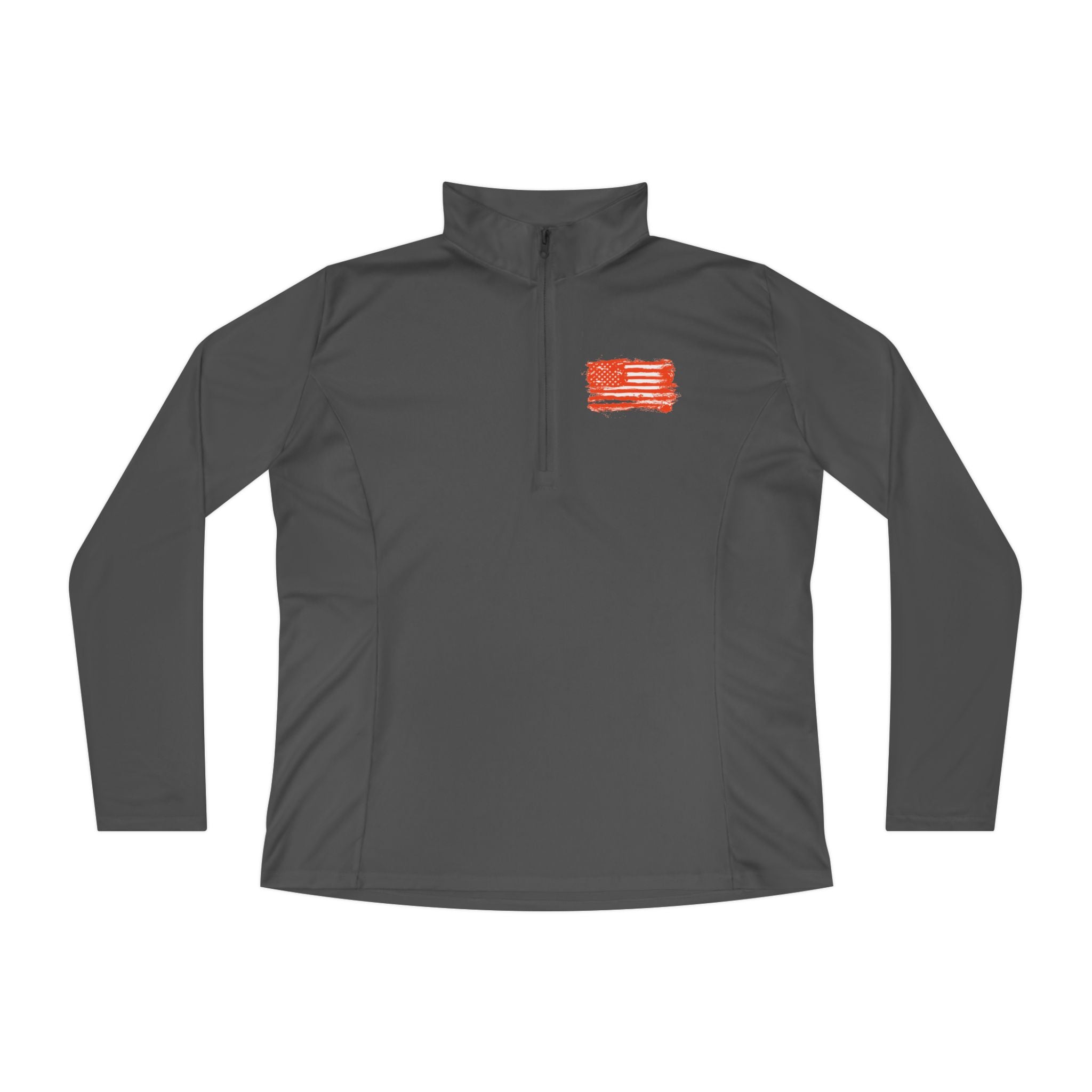 Ladies Quarter-Zip Pullover with Motivational Running Design, Athletic Apparel, Activewear, Sportswear, Fitness Gift, Running Top