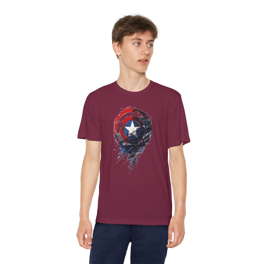 Advengers Youth T-Shirt Sports Graphic Tee, Cool Athletic Shirt for Kids