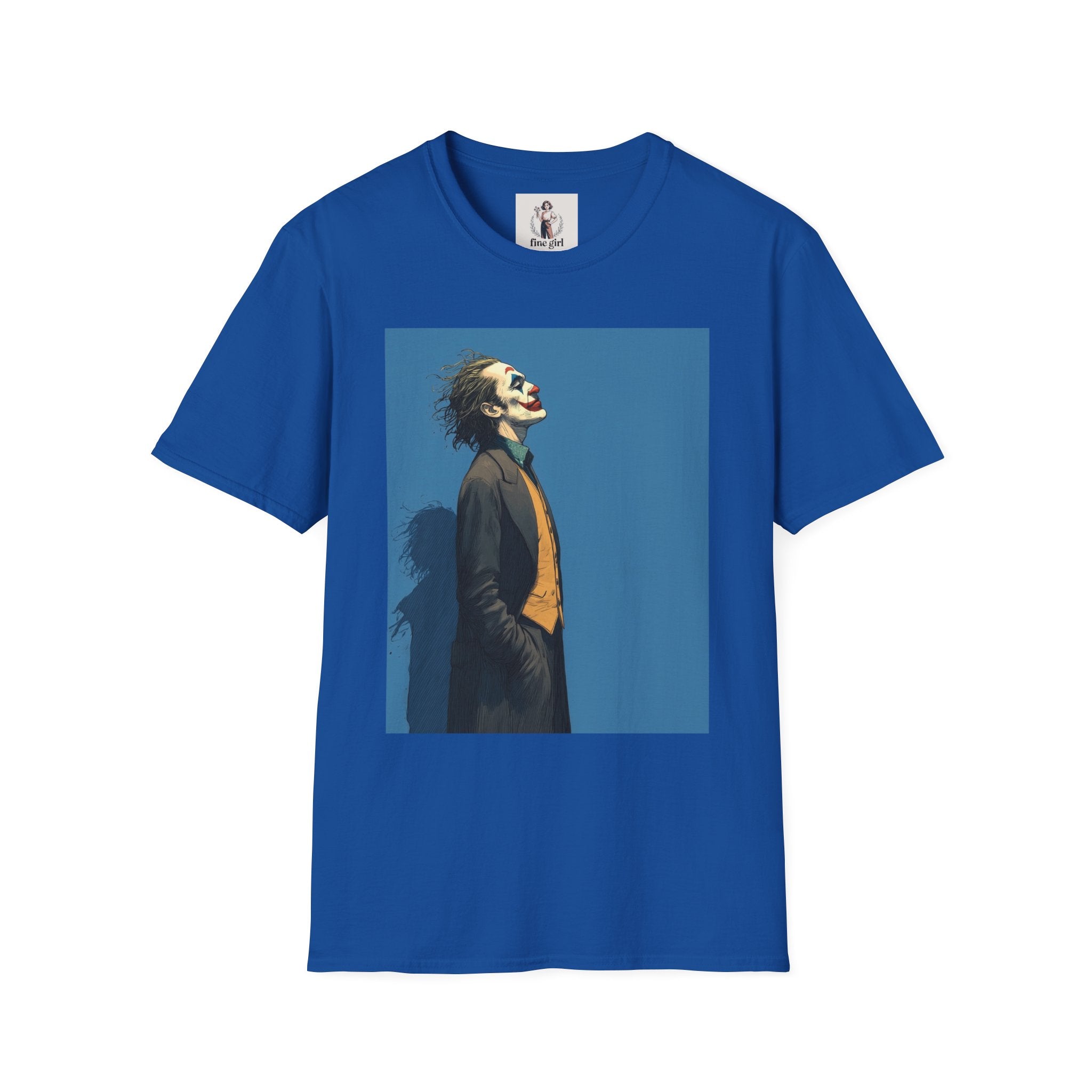 The Joker Superhero Marvel Unisex Softstyle T-Shirt, Comic Book Tee, Geeky Clothing, Cosplay Costume Top