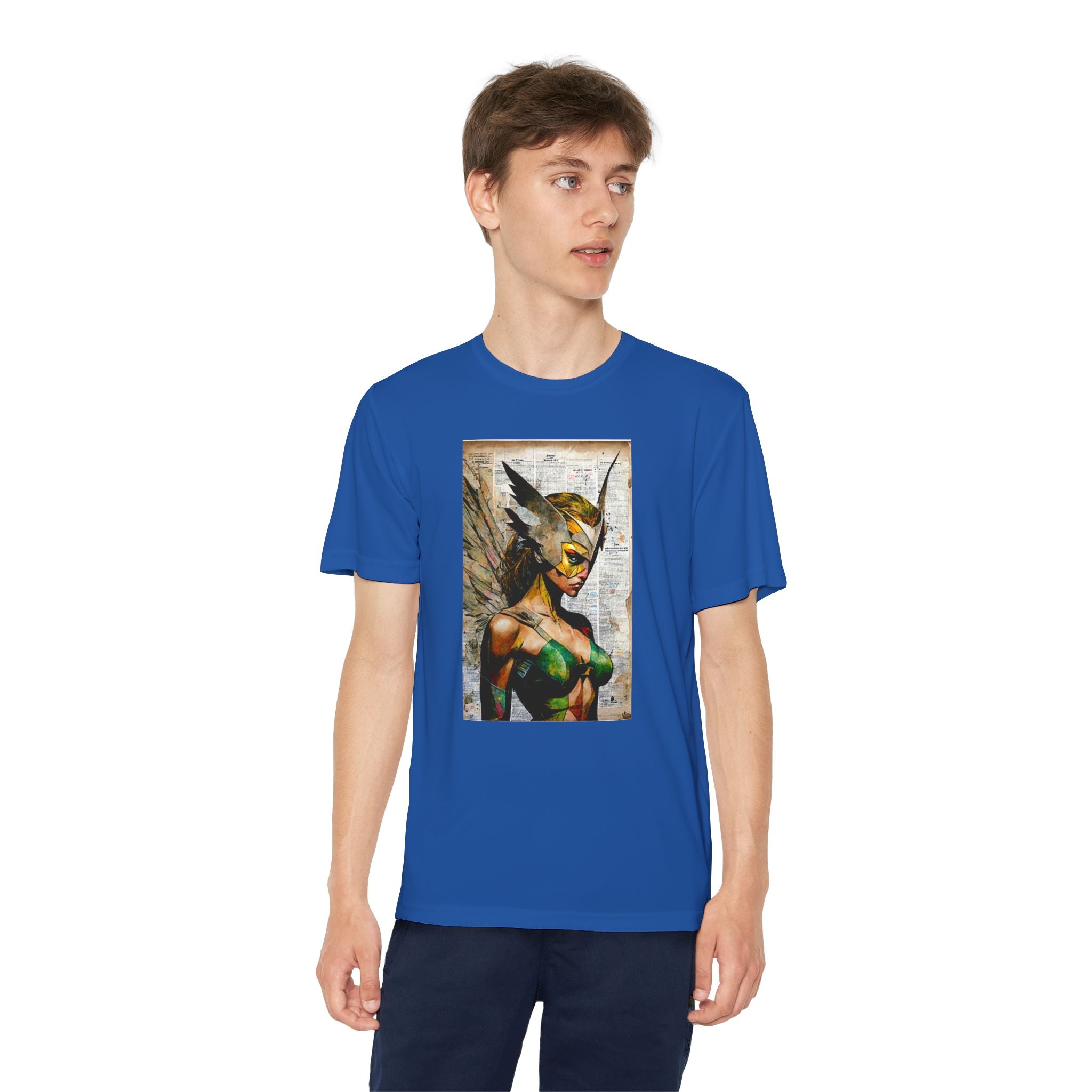 Superhero Youth T-Shirt Sports Graphic Tee, Cool Athletic Shirt for Kids