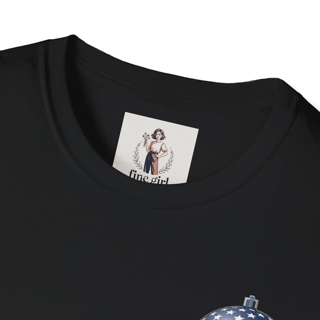 Santa Claus On A Tank Christmas ~ Unisex Softstyle T-Shirt