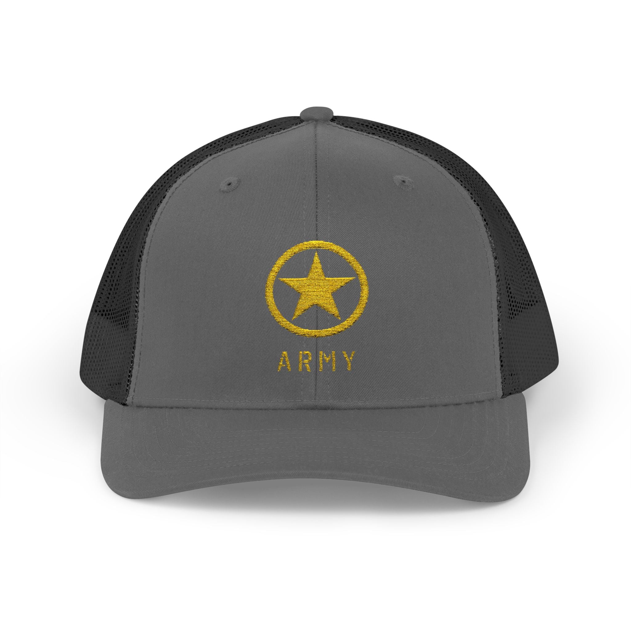 US Army Snapback Trucker Cap with Thin Red Line Design, Ideal for First Responders, Supportive Gifts, Memorials, Everyday Wear