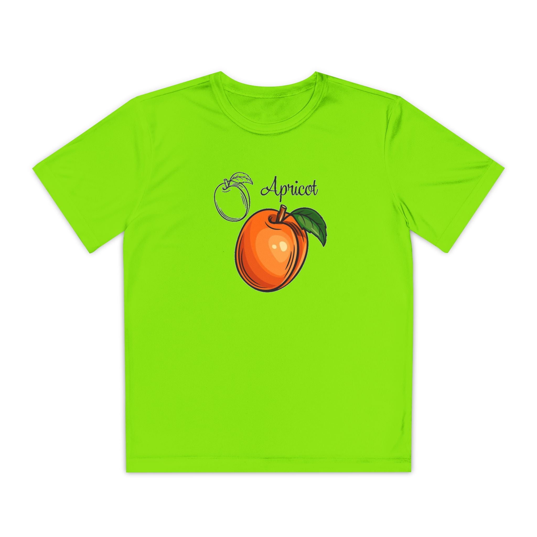 Apricot Youth T-Shirt Sports Graphic Tee, Cool Athletic Shirt for Kids, Perfect for Sports Events, Team Spirit
