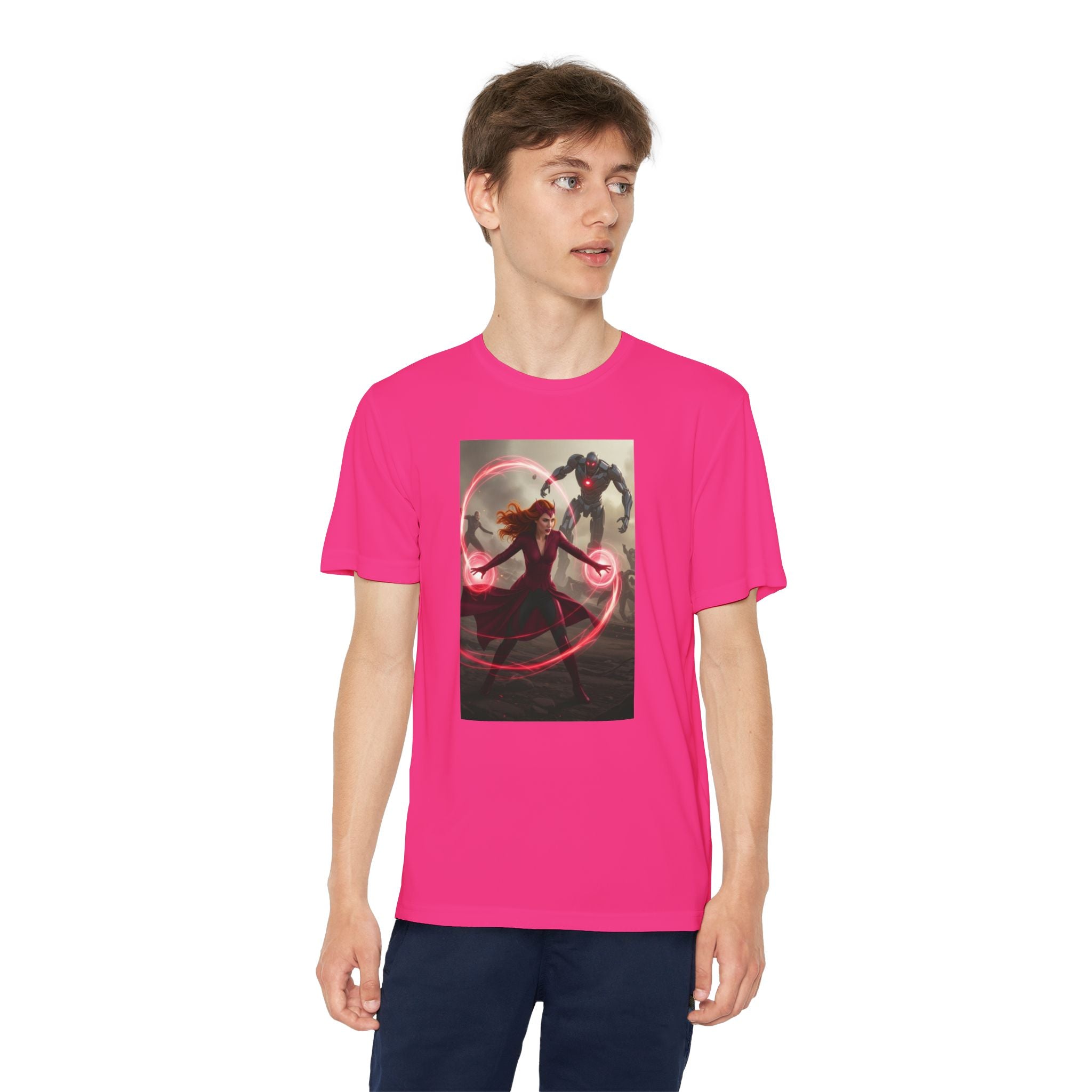 Superhero Youth T-Shirt Sports Graphic Tee, Cool Athletic Shirt for Kids