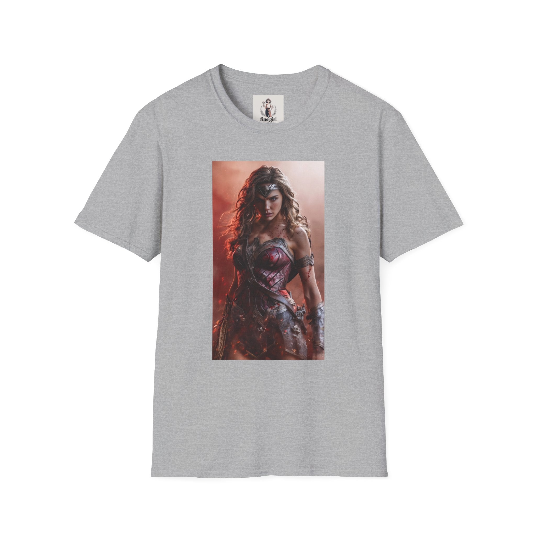 Wonder Woman Marvel Unisex Softstyle T-Shirt, Comic Book Tee, Geeky Clothing, Cosplay Costume Top