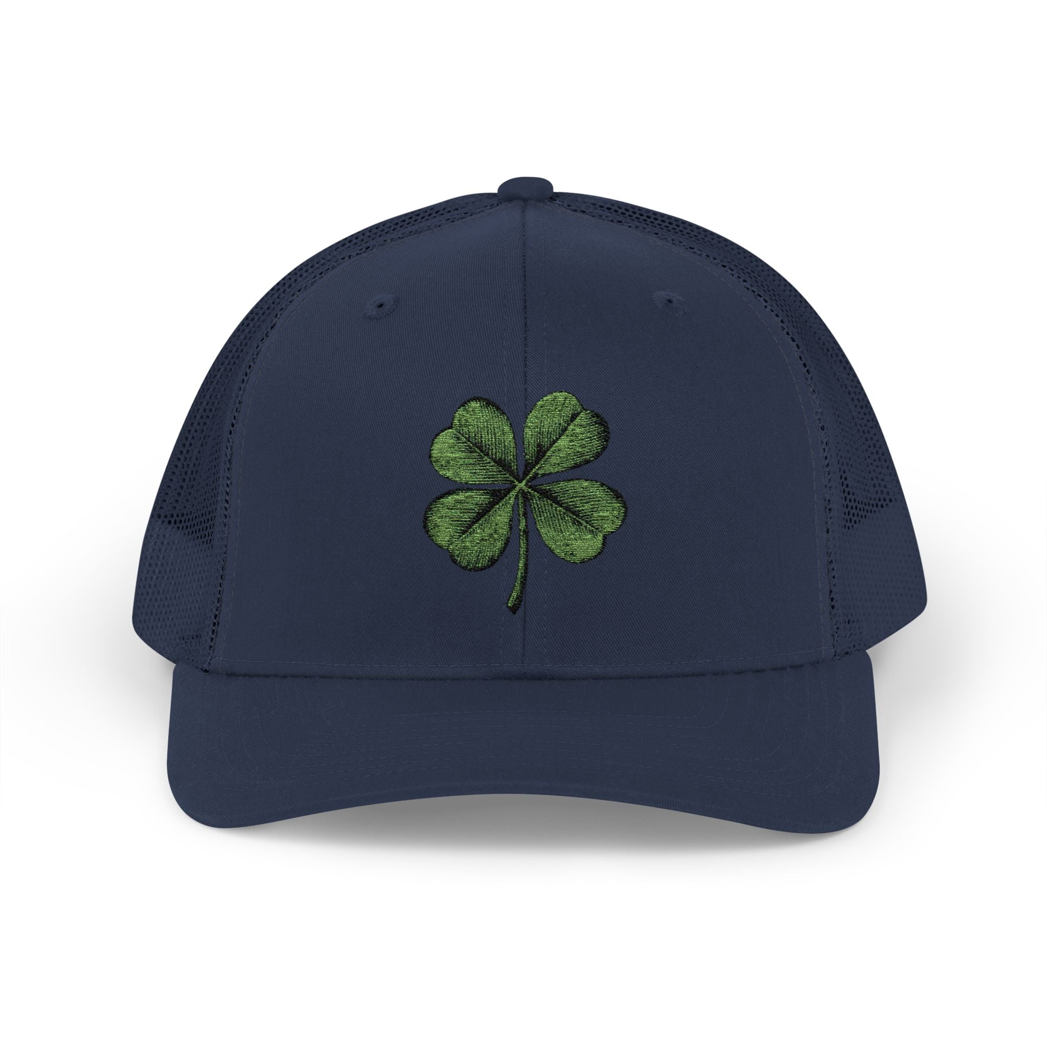 St. Patrick's Day Lucky 4-Leaf Clover Snapback Trucker Cap