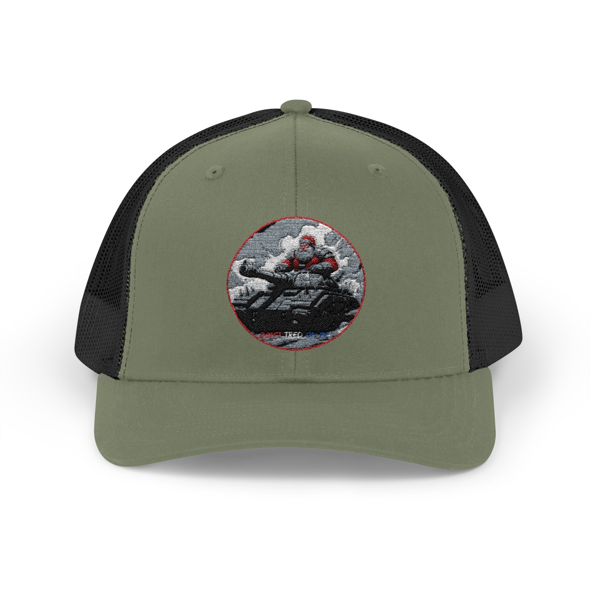 Santa Claus On A Tank Christmas Patriotic, Trucker Cap, Patriotic hat, Truckers Hat, Patriotic Accessories
