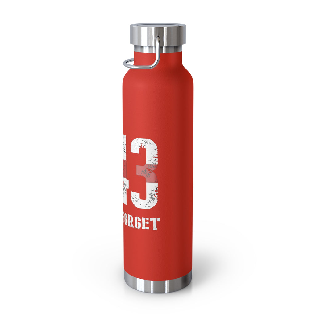 343 Firefighter Patriotic Copper Insulated Water Bottle
