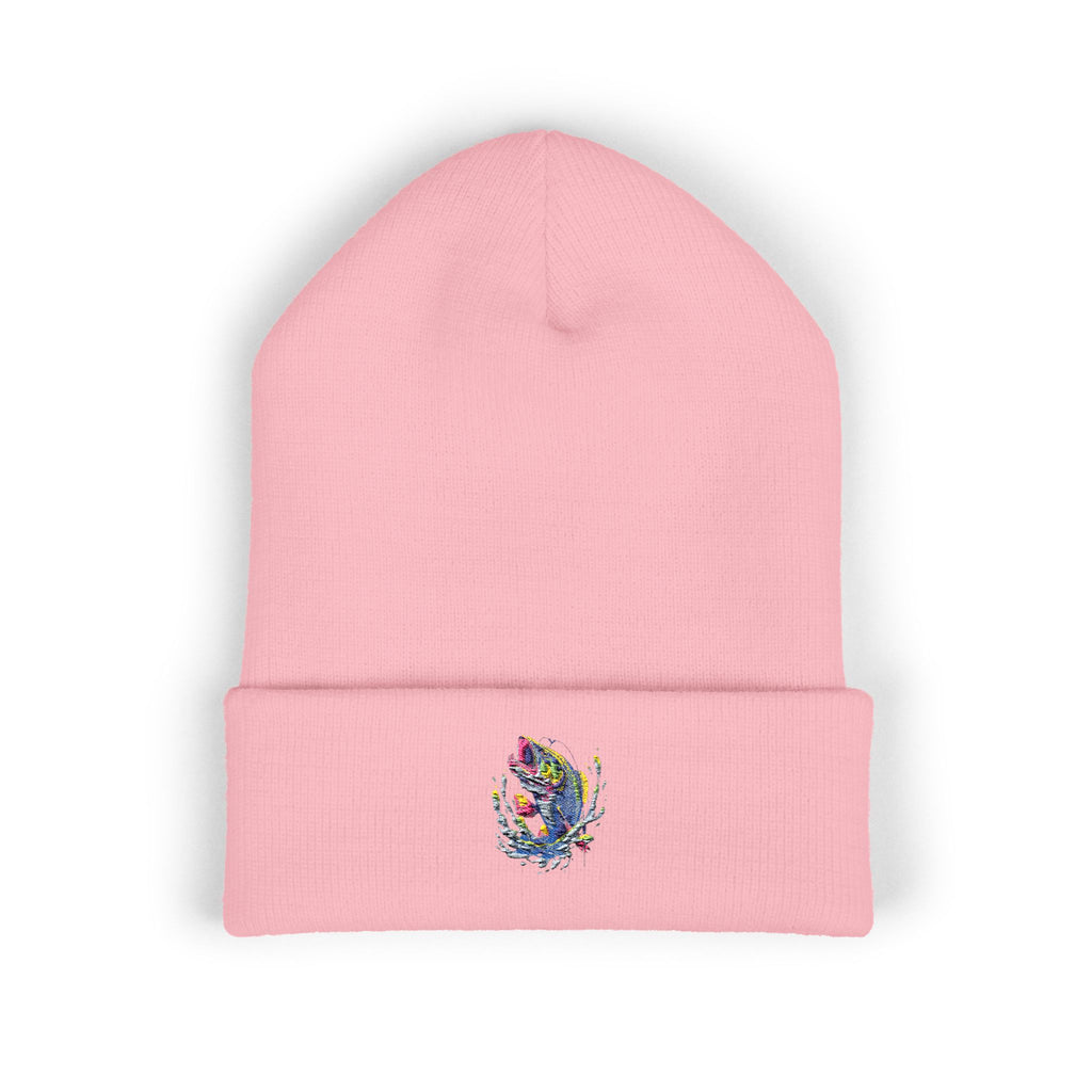 Embroidered Fishing Beanie, Fisherman Gift, Outdoor Apparel, Angler Hat, Fishing Enthusiast, Fishing Lover Gift