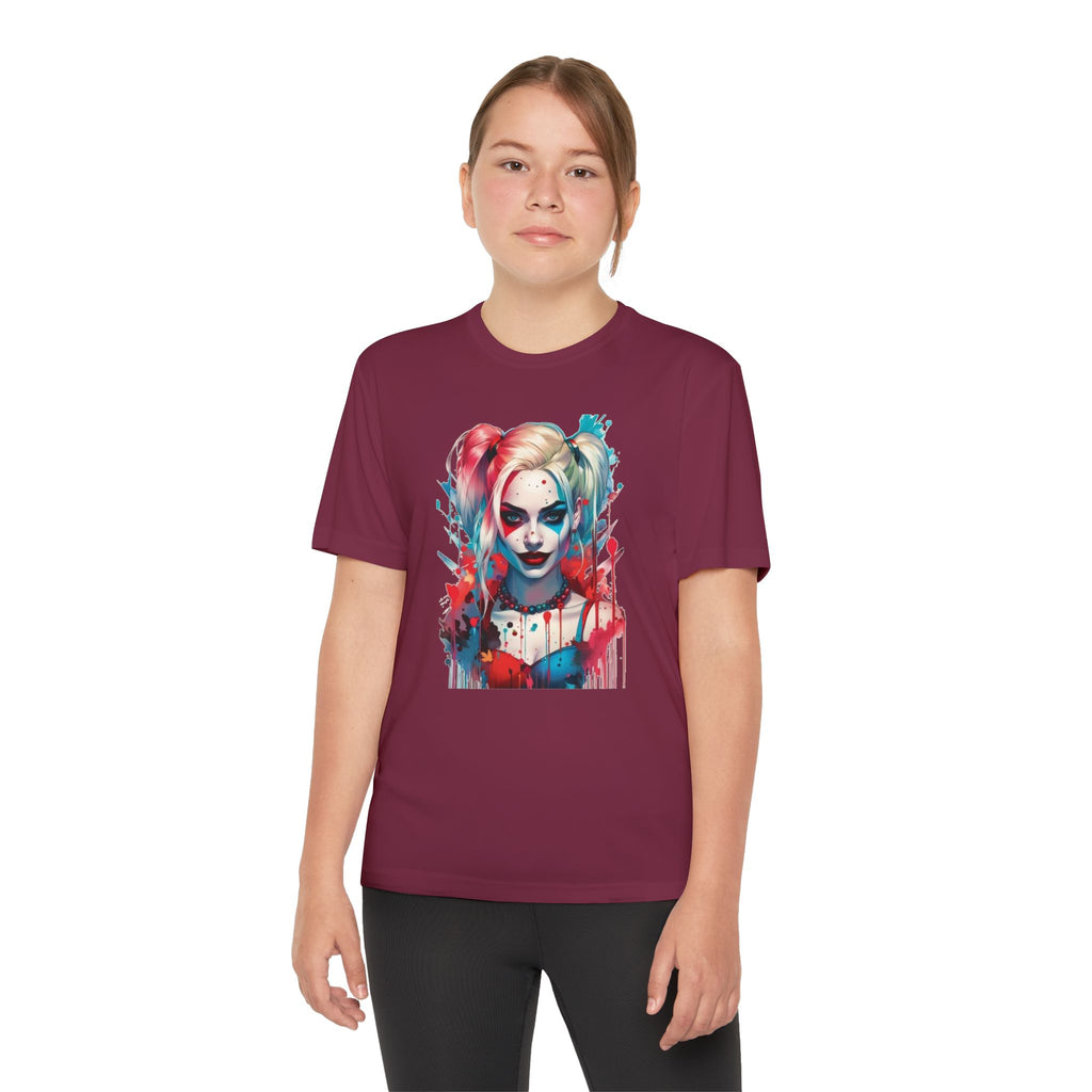 Superhero Youth T-Shirt Sports Graphic Tee, Cool Athletic Shirt for Kids
