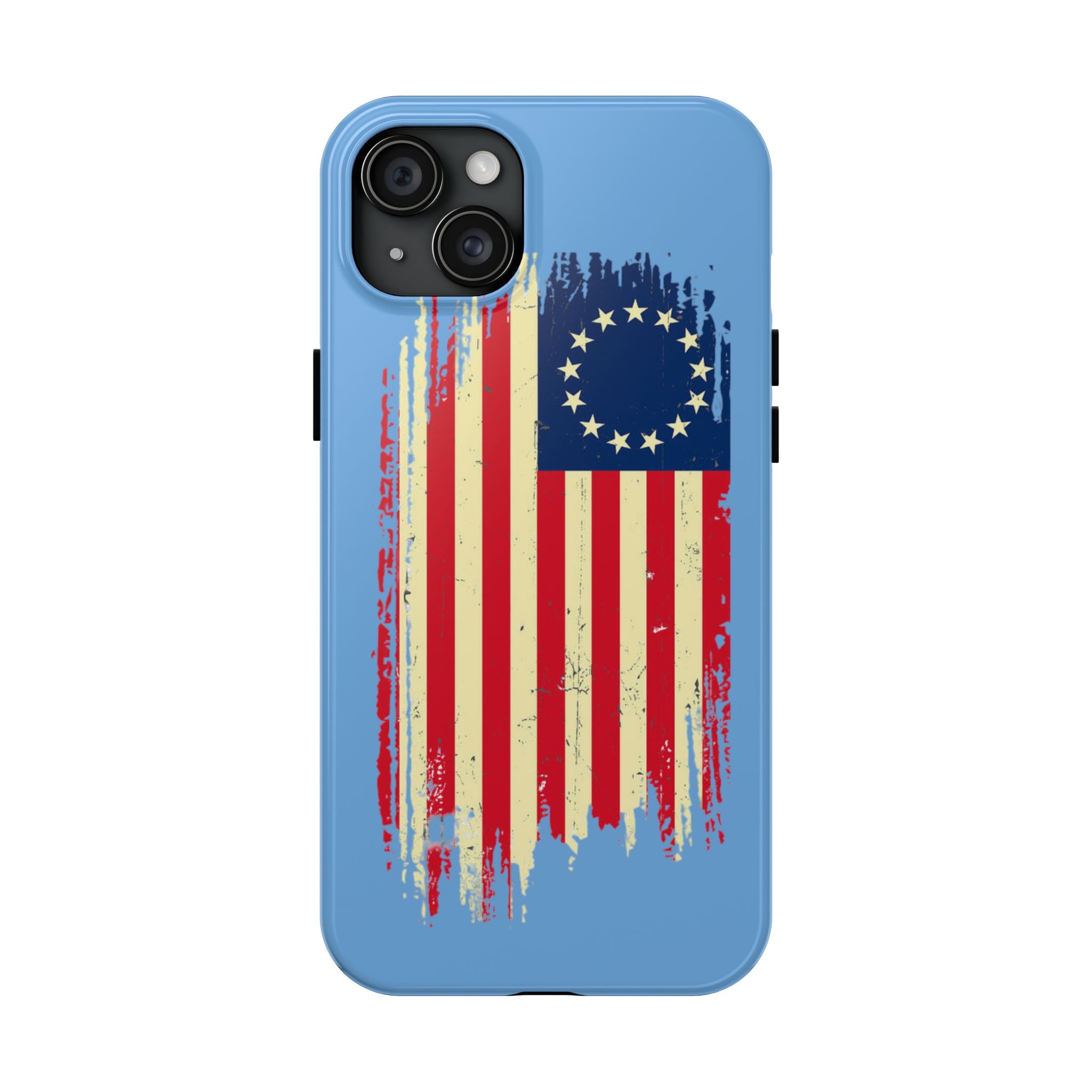 Patriotic Phone Cases with Vintage Flag Design, Tough Case for Independence Day, Memorial Day, 4th of July, Gift for Veterans, USA Pride