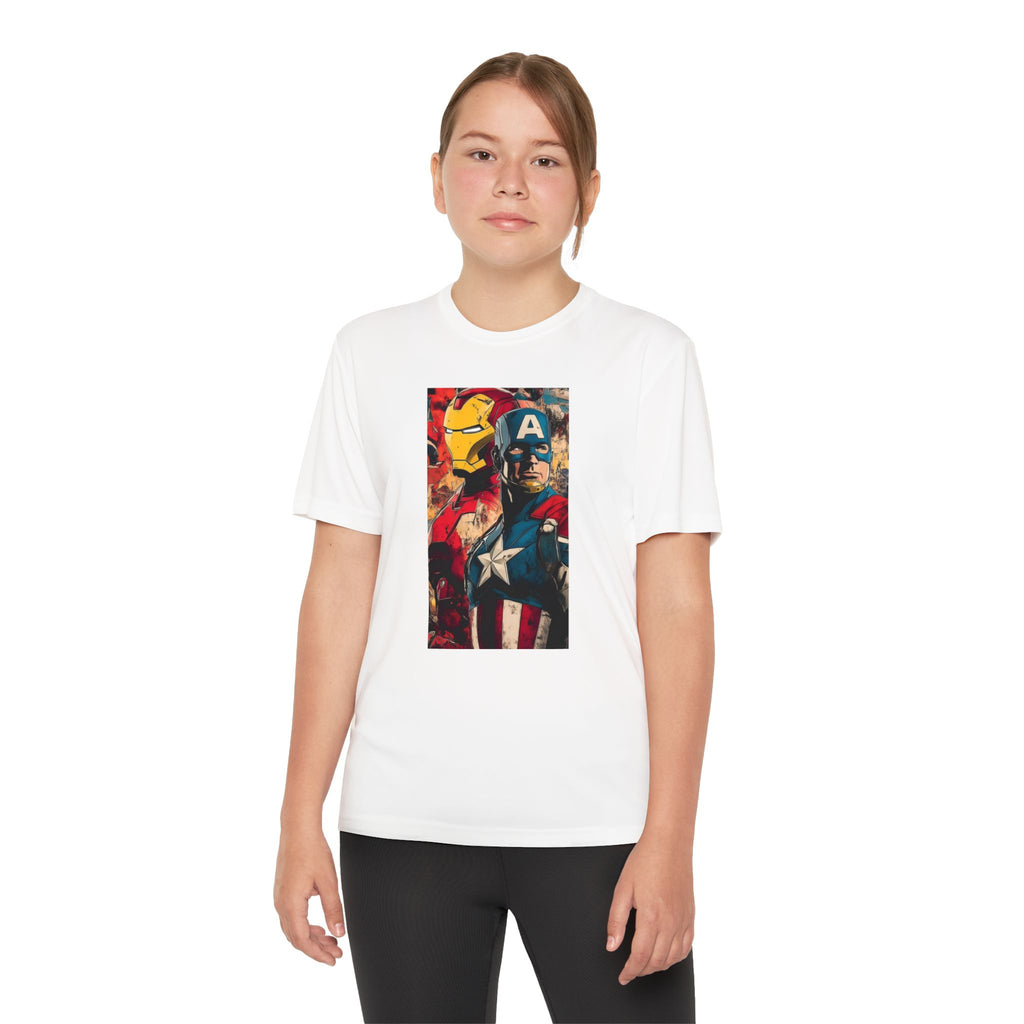 Advengers Youth T-Shirt Sports Graphic Tee, Cool Athletic Shirt for Kids, Perfect for Sports Events, Team Spirit