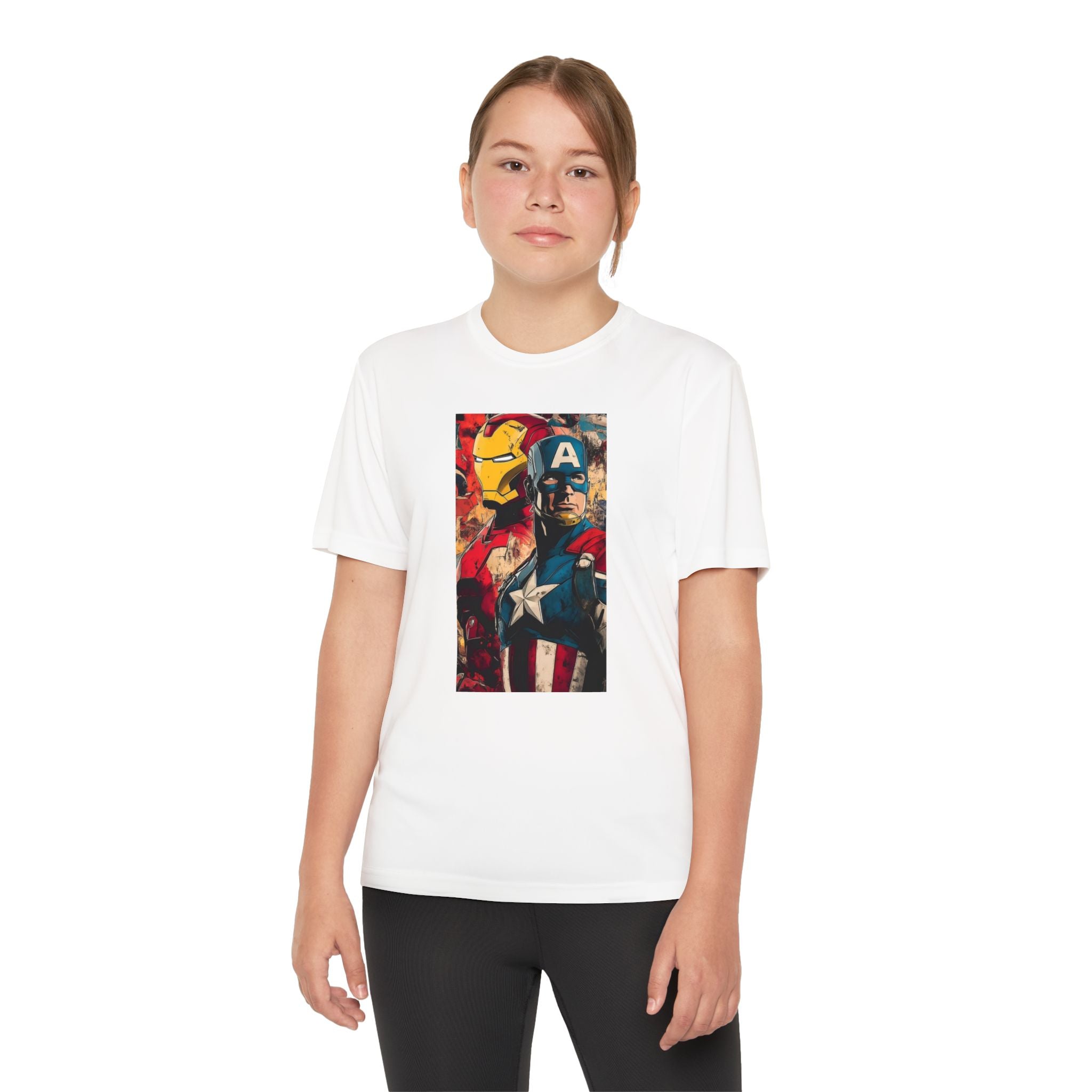 Advengers Youth T-Shirt Sports Graphic Tee, Cool Athletic Shirt for Kids, Perfect for Sports Events, Team Spirit