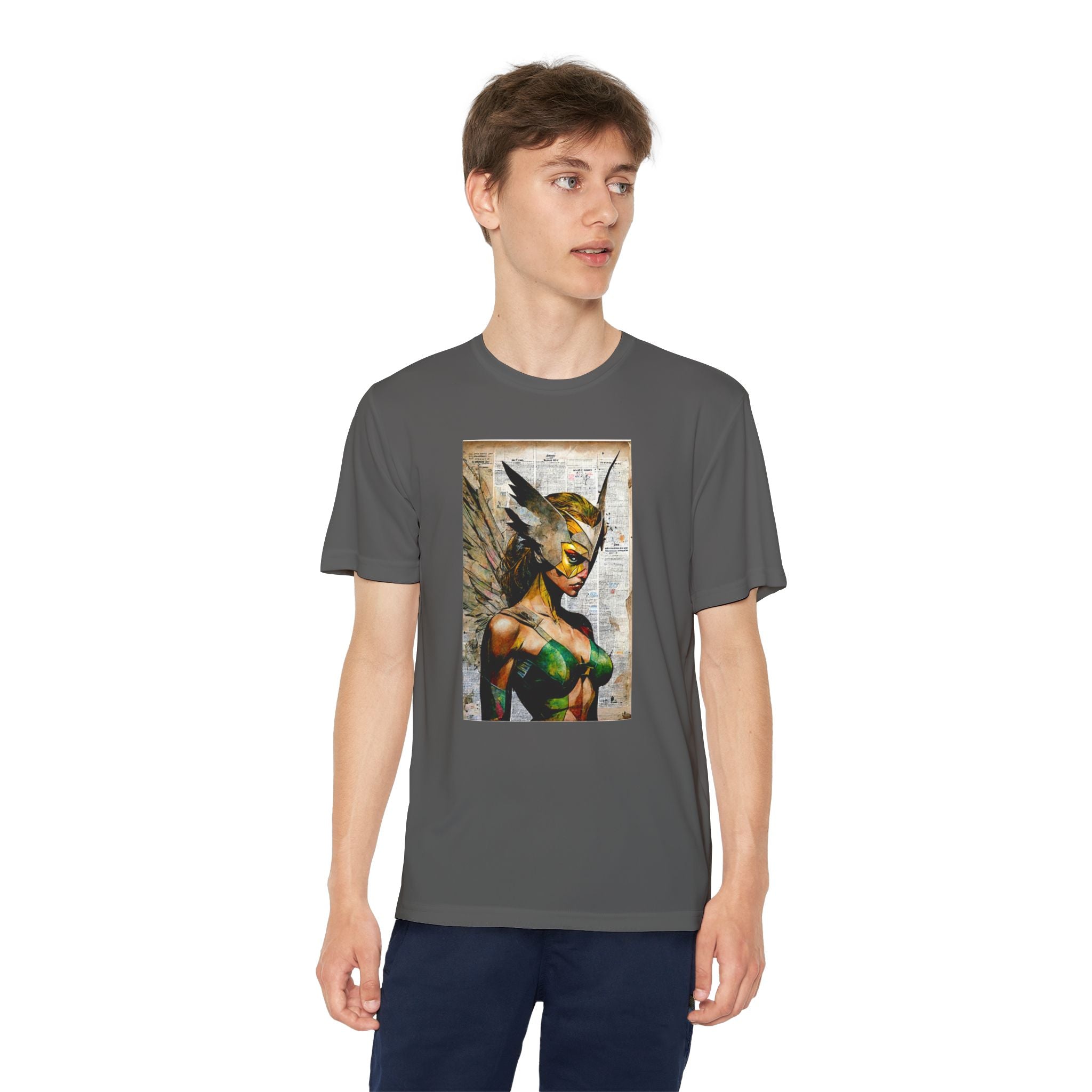 Superhero Youth T-Shirt Sports Graphic Tee, Cool Athletic Shirt for Kids