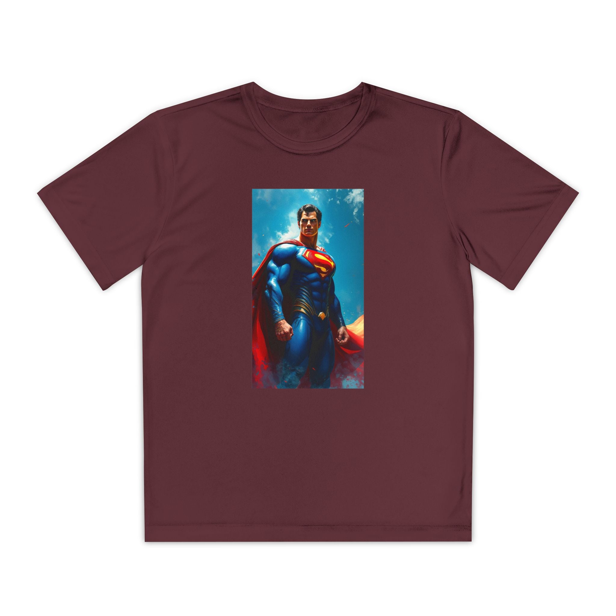 Superman Superhero Marvel T-Shirt, Youth Competitor Tee,  Kids Comic Book Hero Top, Children's Graphic Tee, Youth Super Power T-Shirt