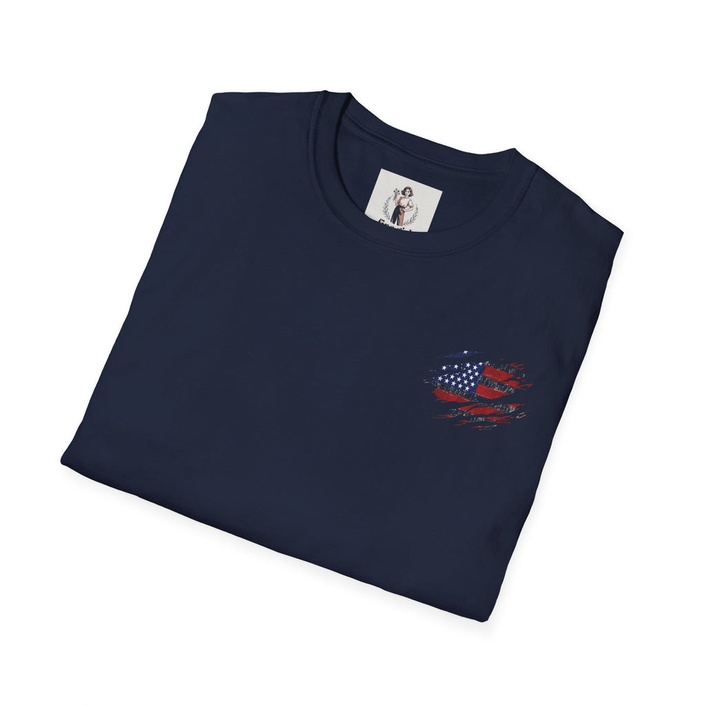 Paramedic Patriotic T-Shirt - USA Flag Tee, Fourth of July Shirt, American Pride Top, Independence Day Apparel, Red White Blue